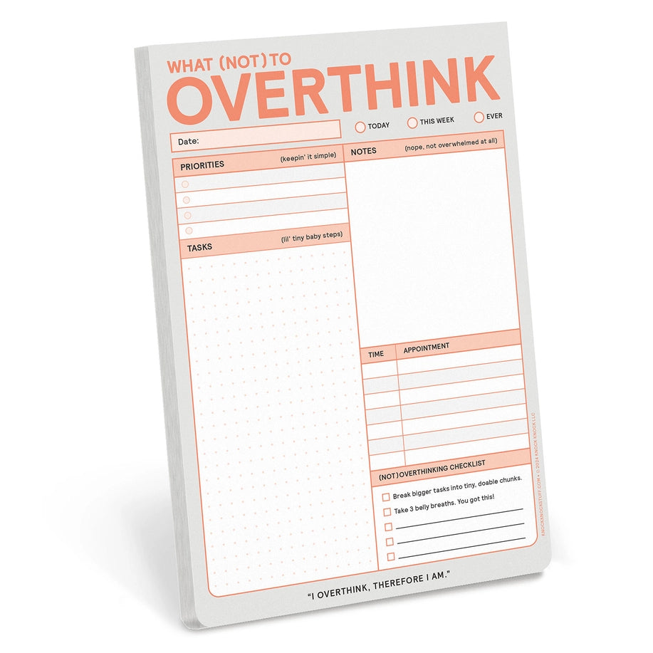 What (Not) To Overthink - Notepad