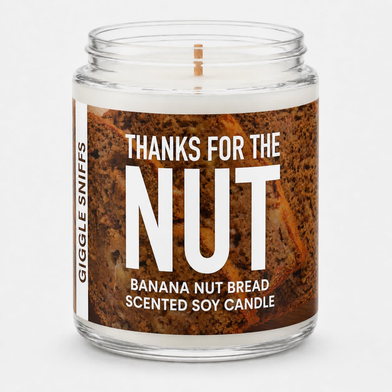 Thanks for the Nut - 8 oz Glass Candle