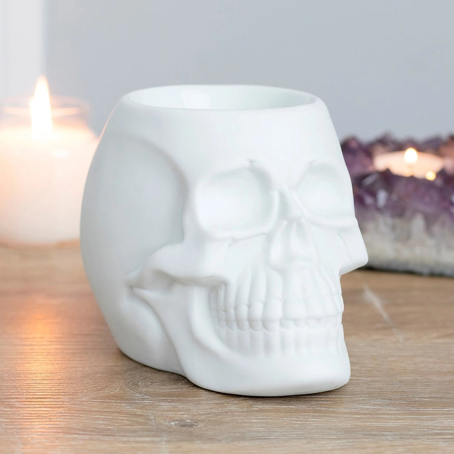 White Skull Wax Warmer