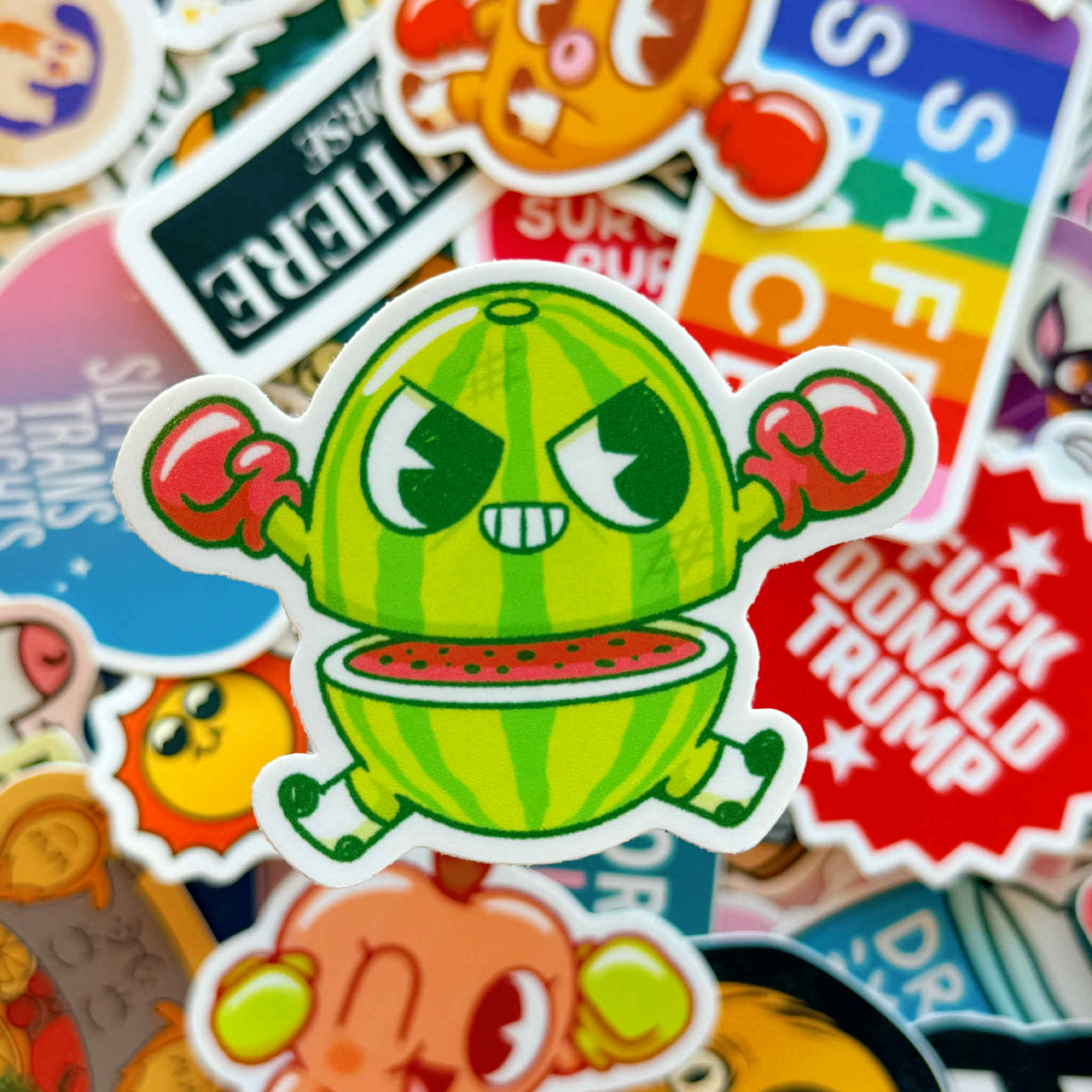 Melee Melon Vinyl Sticker