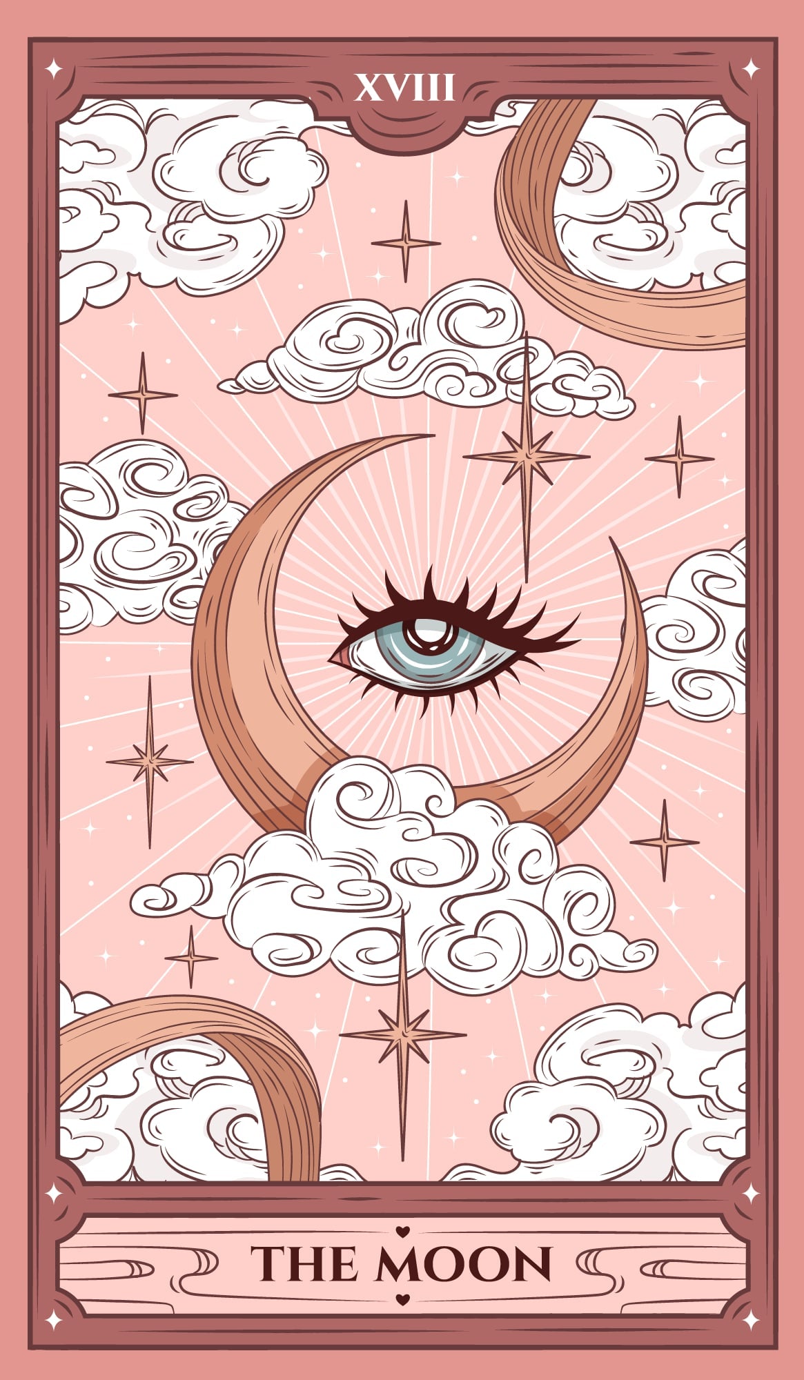 The Moon Vinyl Sticker