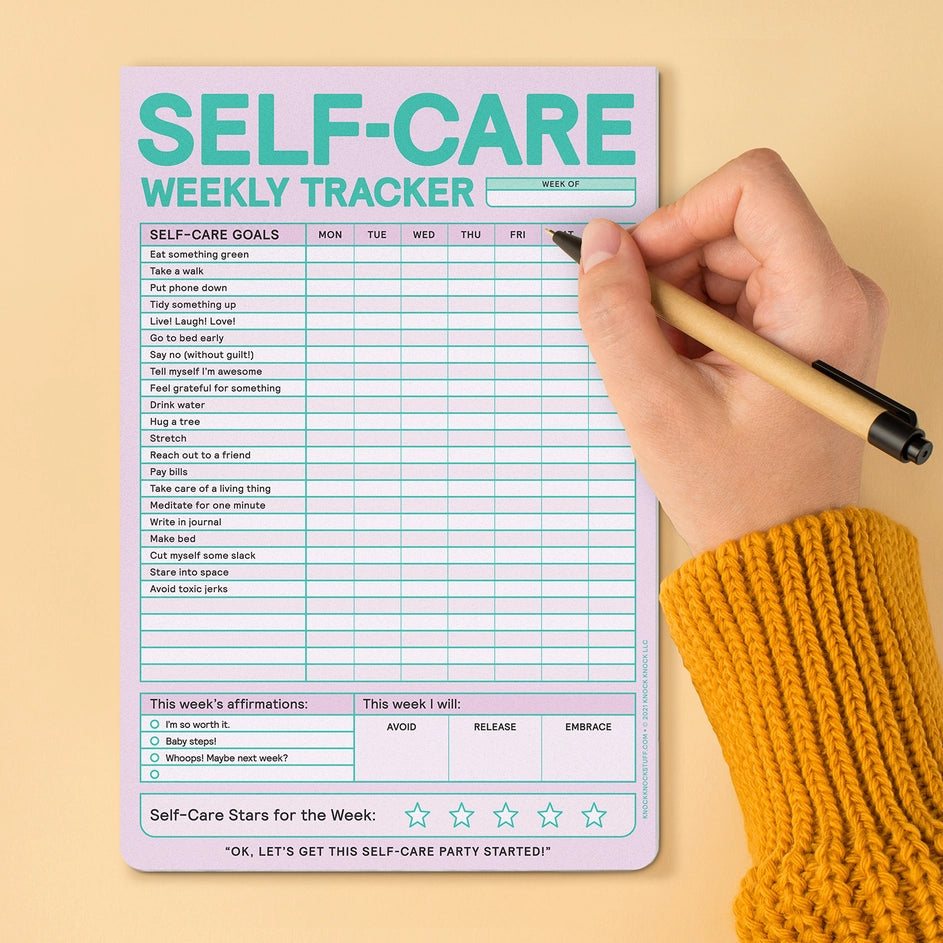 Self-Care Weekly Tracker - Notepad