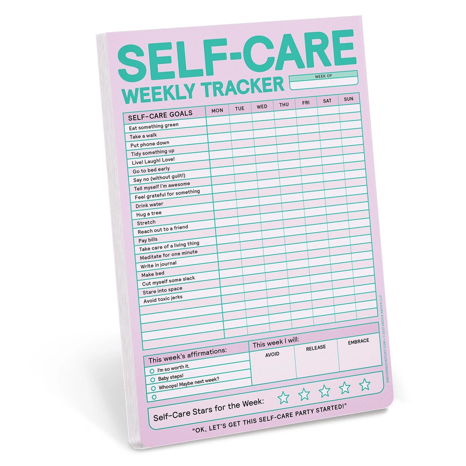 Self-Care Weekly Tracker - Notepad