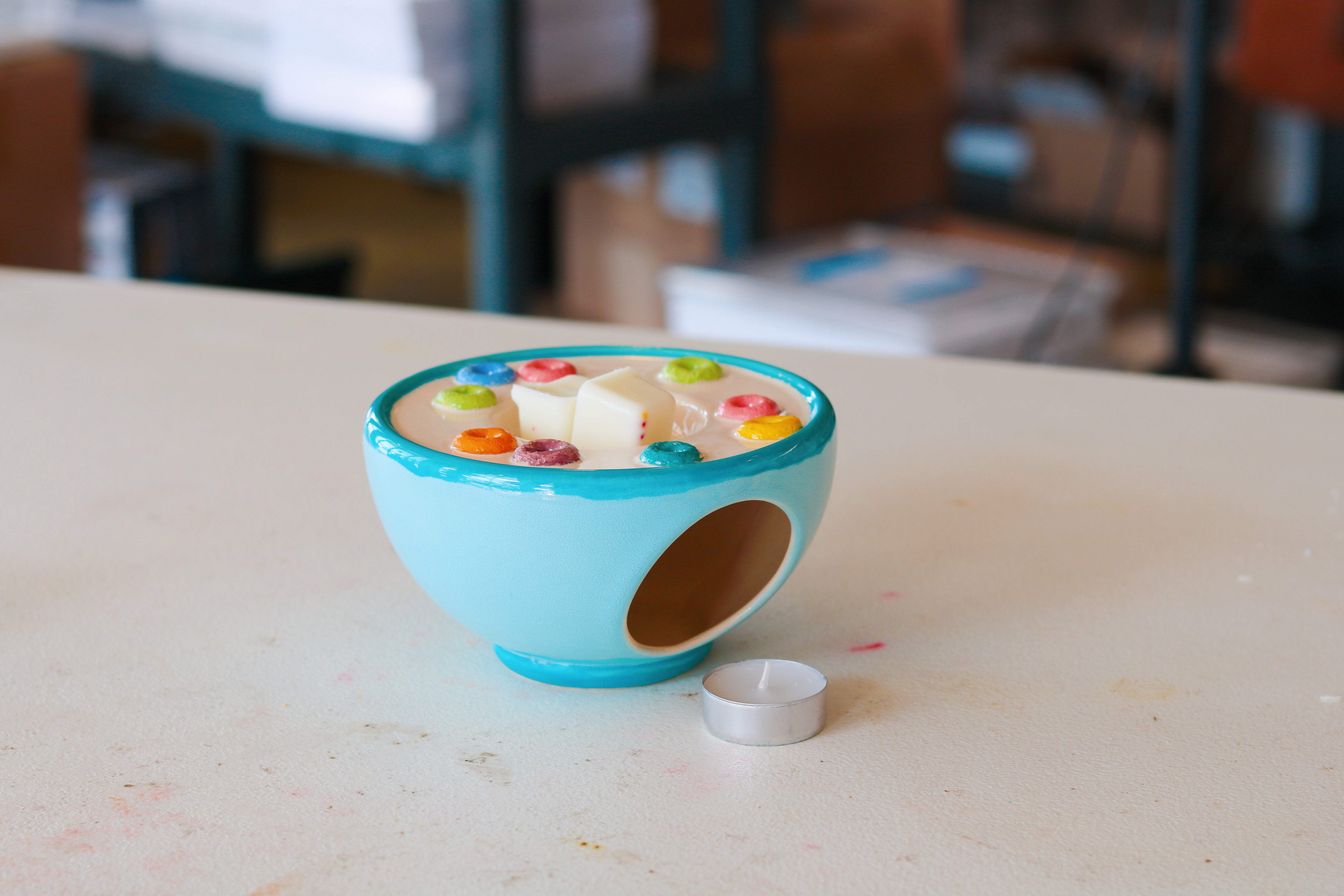Frootie Loopers Tealight Warmer — by Disco Dirt Studios