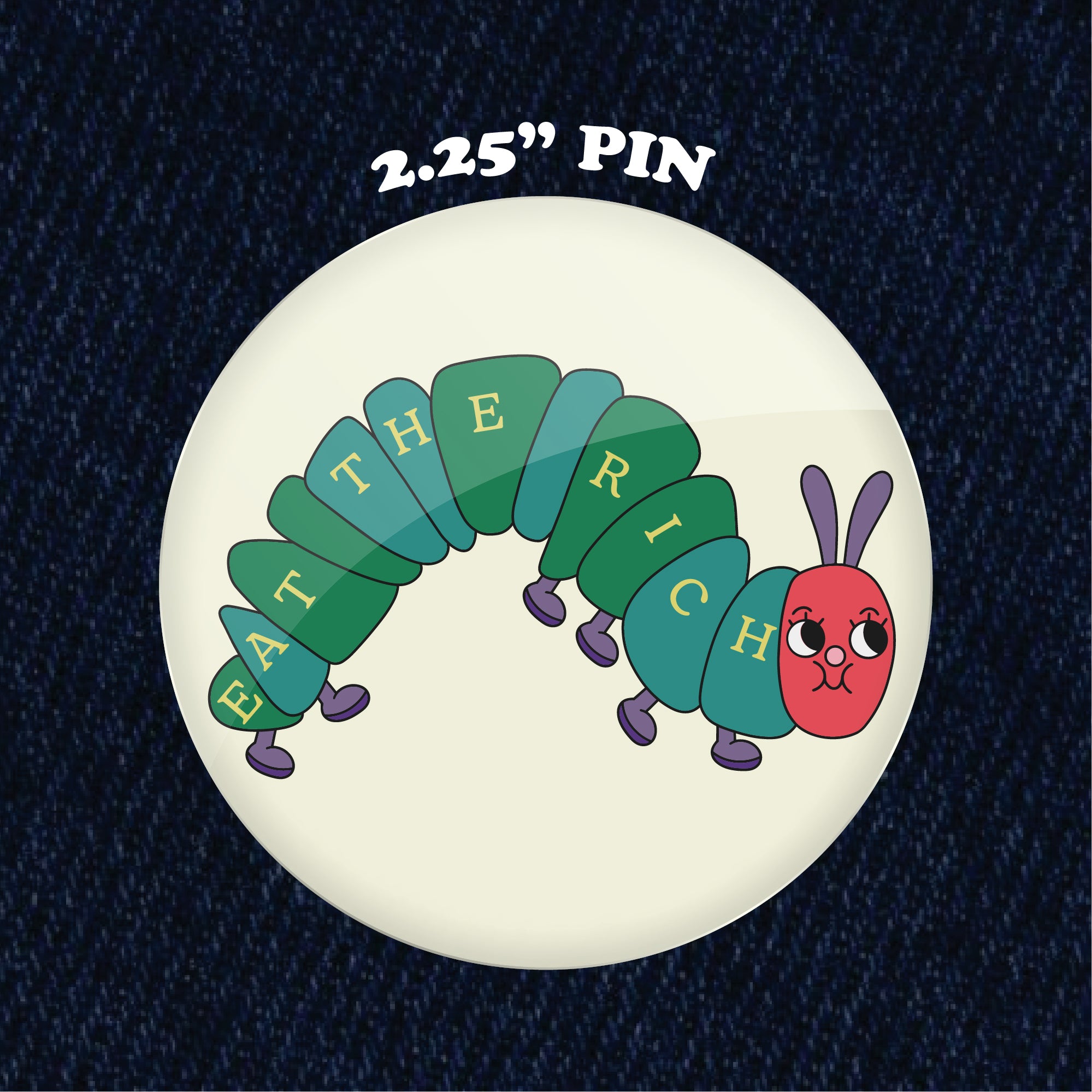 Hungry Caterpillar 2.25" Pinback Button