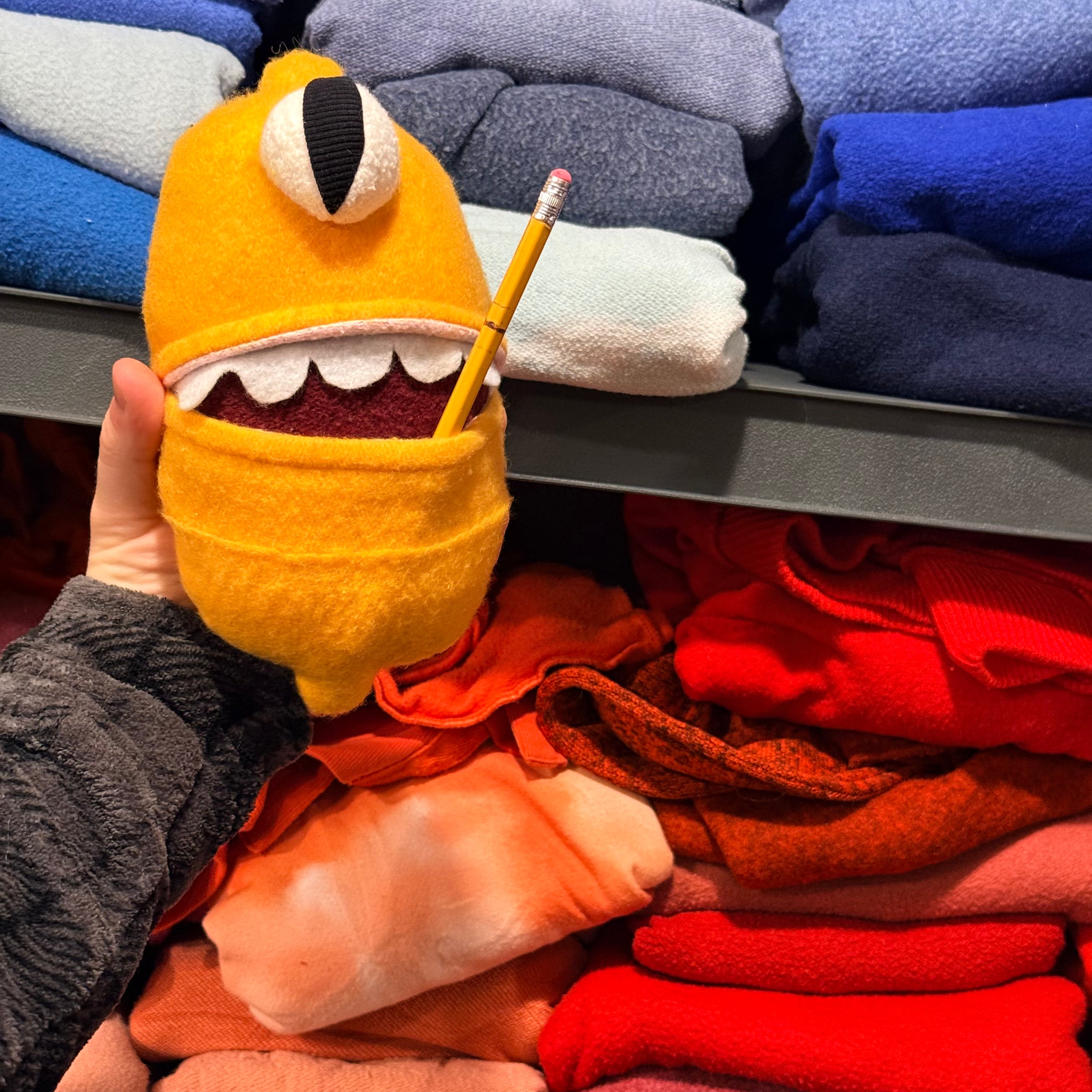 Lemling Pocket Mouth - Thriftkins Plushie (OOAK)