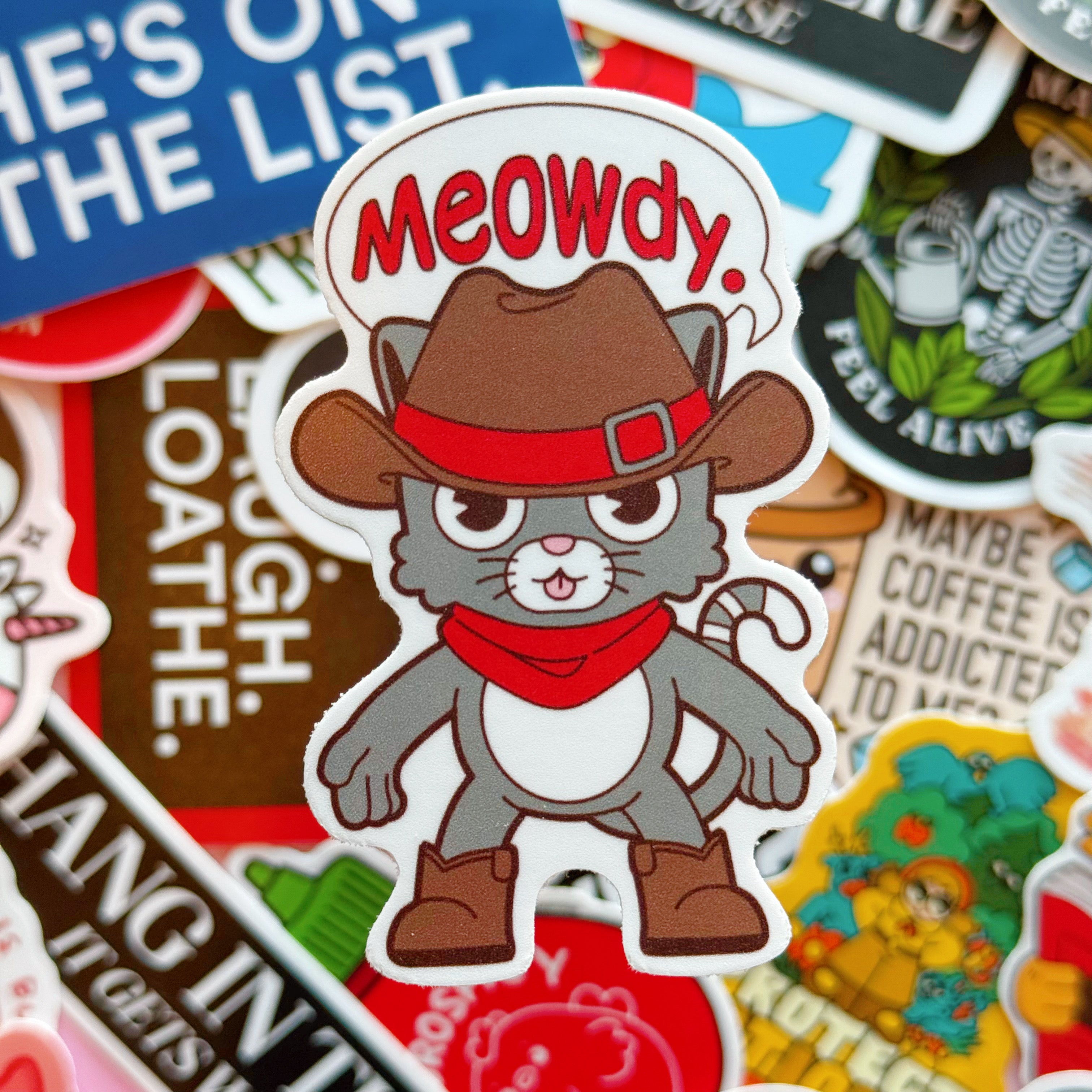 Meowdy Vinyl Sticker