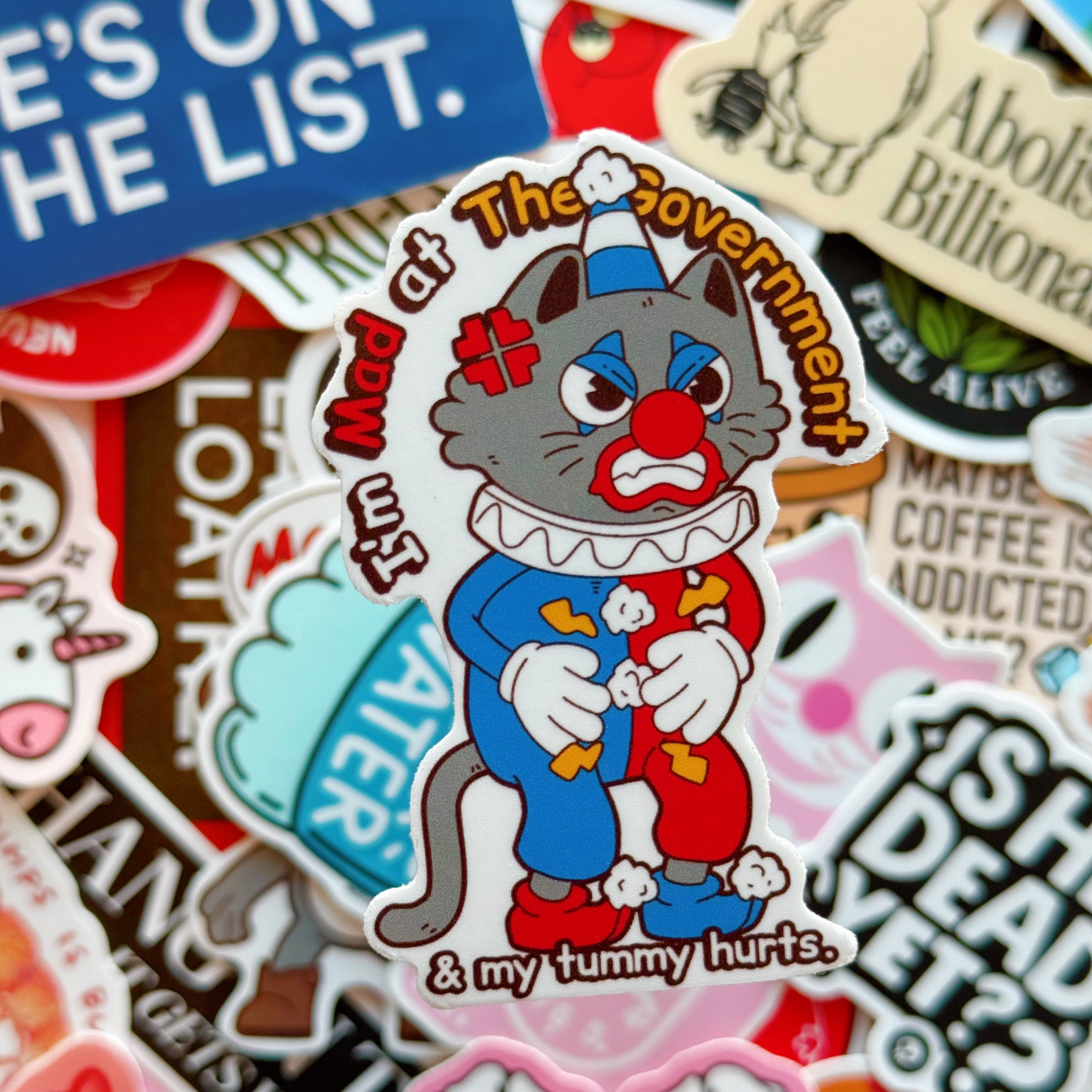 Mad at the Government Vinyl Sticker