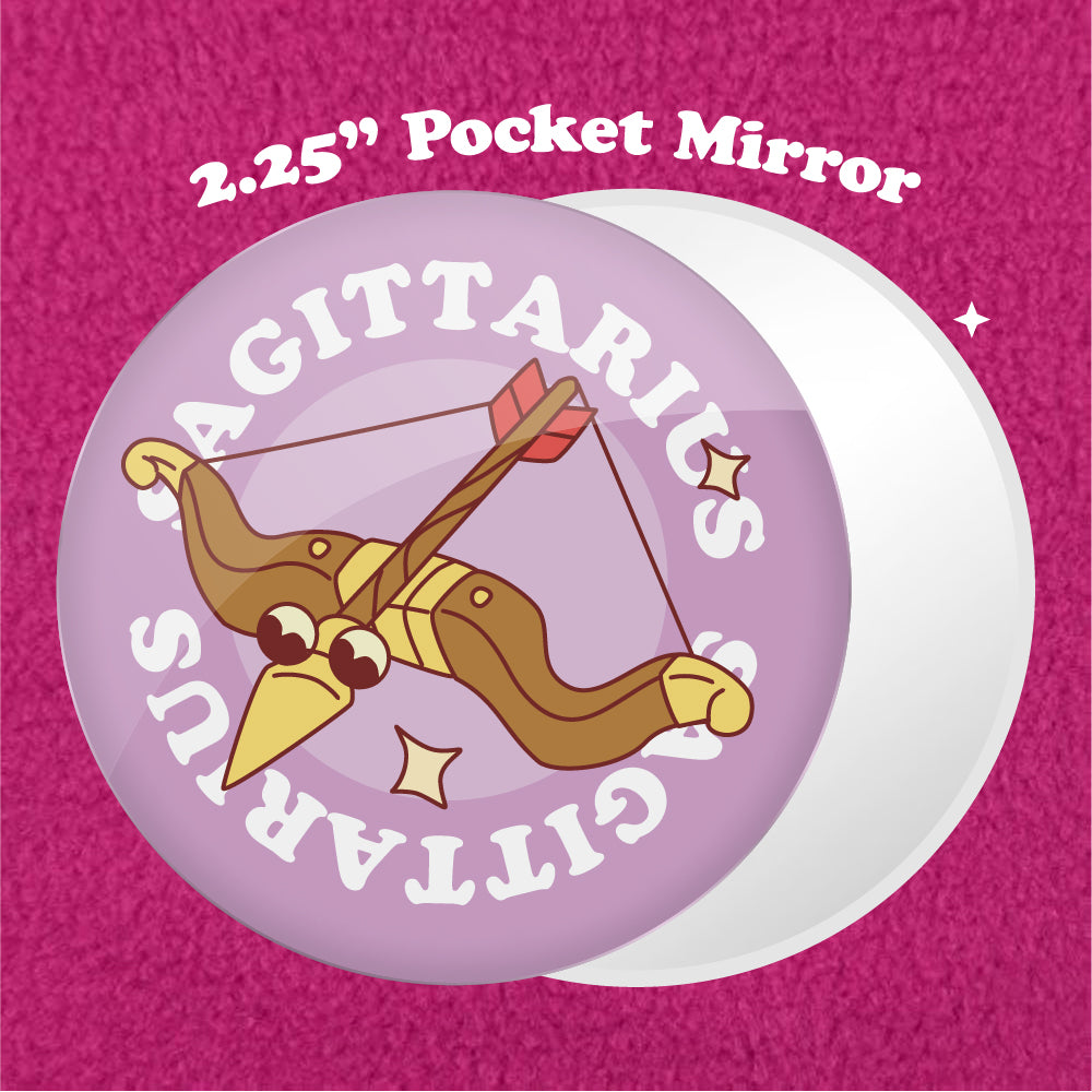 Sagittarius Astrology 2.25" Pocket Mirror