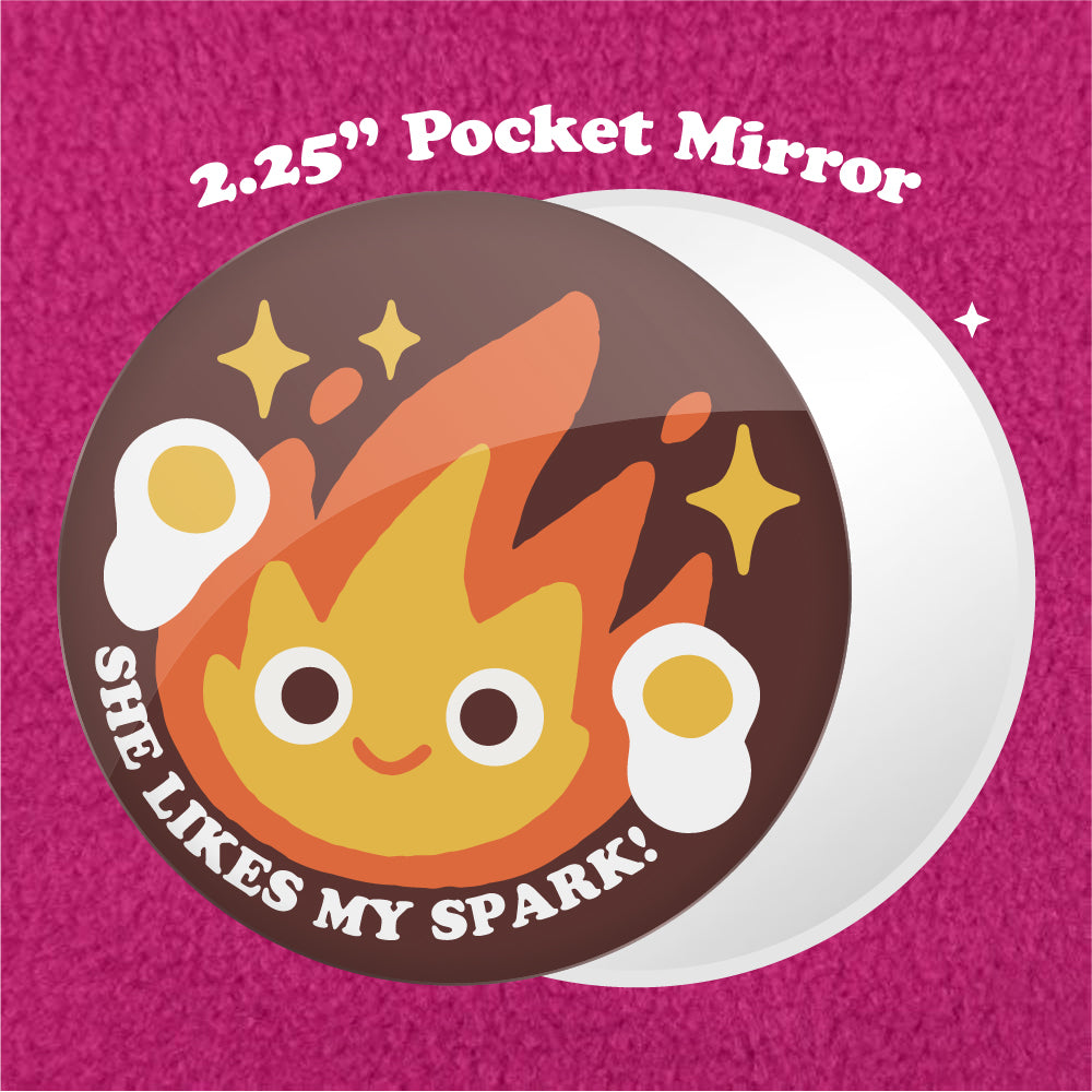 She Likes My Spark 2.25" Pocket Mirror