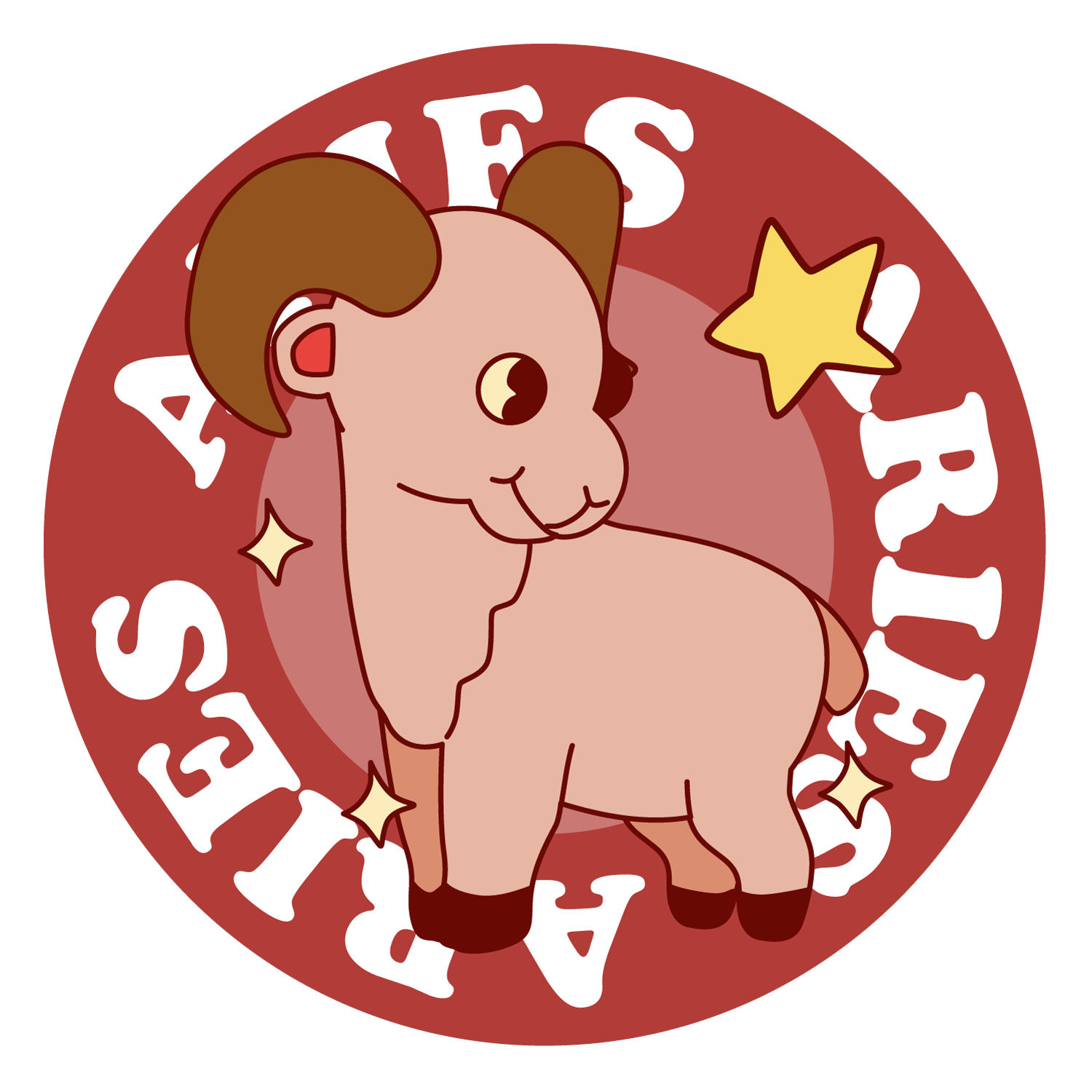 Aries Astrology Vinyl Sticker