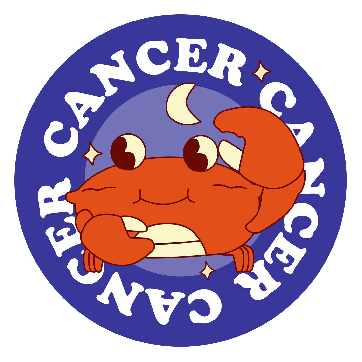 Cancer Astrology Vinyl Sticker