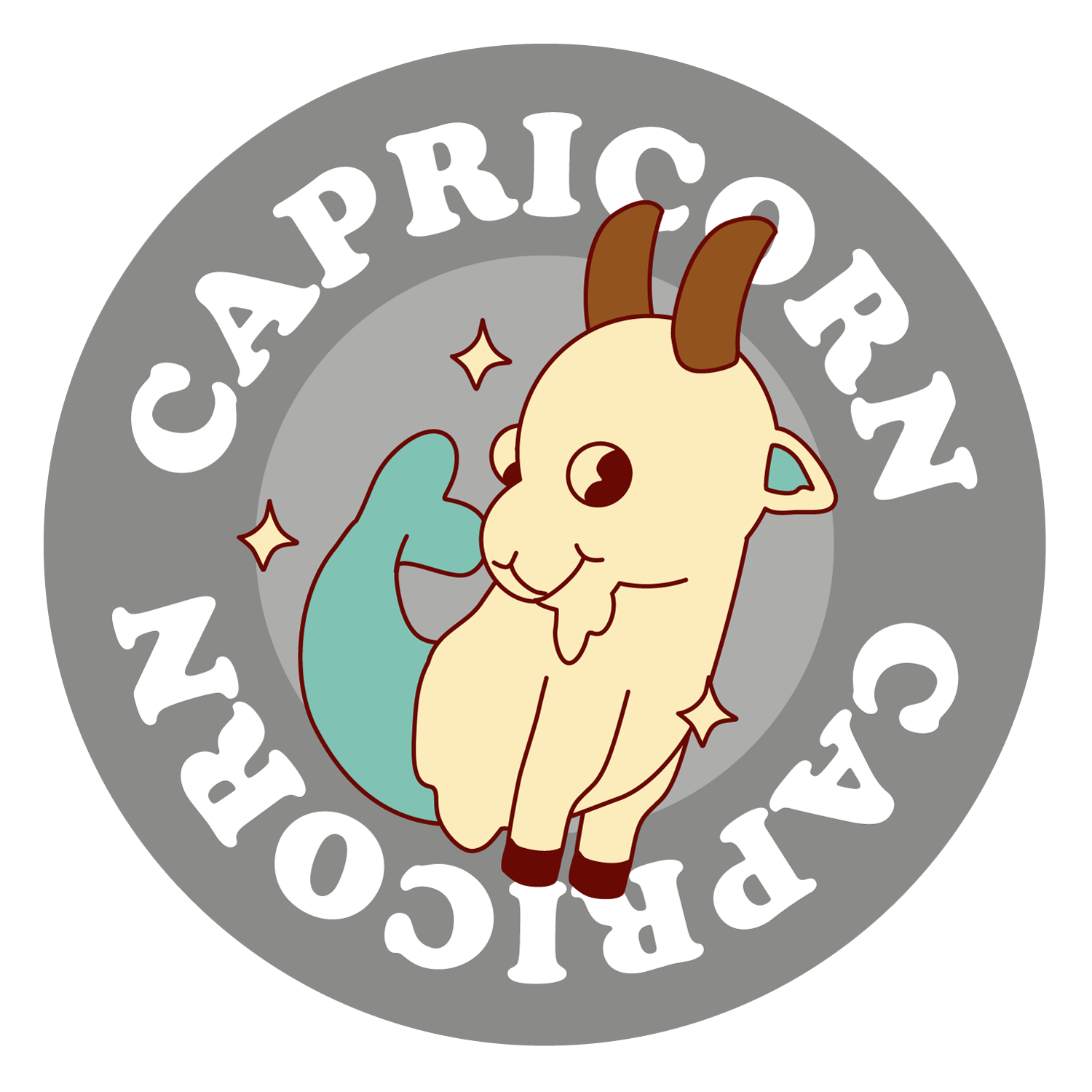 Capricorn Astrology Vinyl Sticker