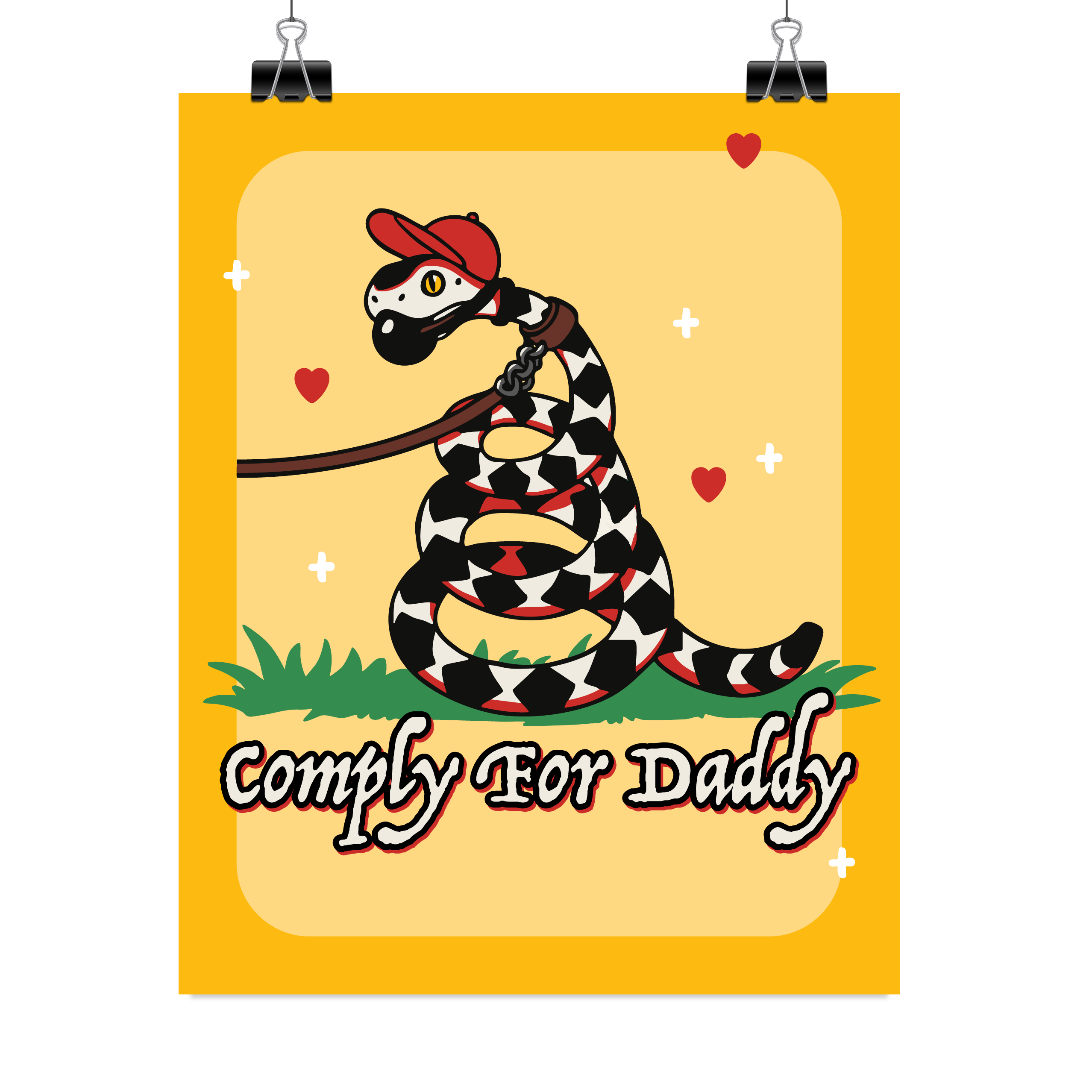 Comply For Daddy - Large Art Print (8 x 10) Velvet Matte Type