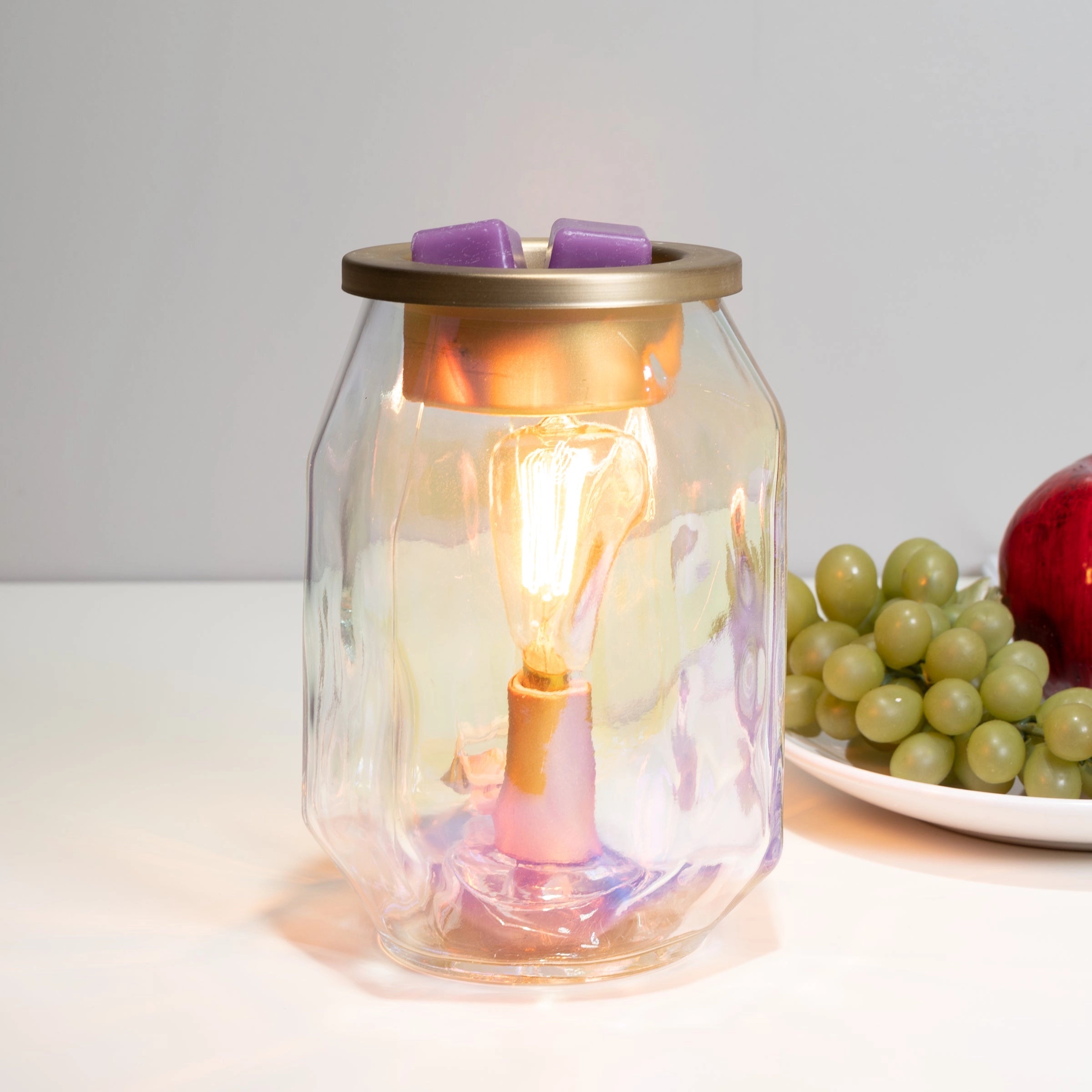 Edison Rainbow Jar Electric Wax Warmer with Bulb