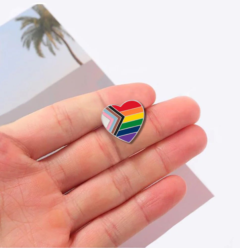 Pride Heart Enamel Pin
