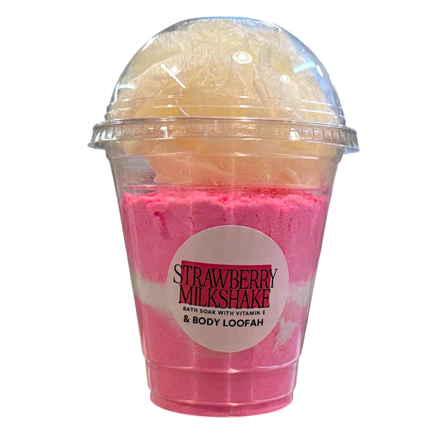 Strawberry Milkshake Bath Soak & Body Loofah