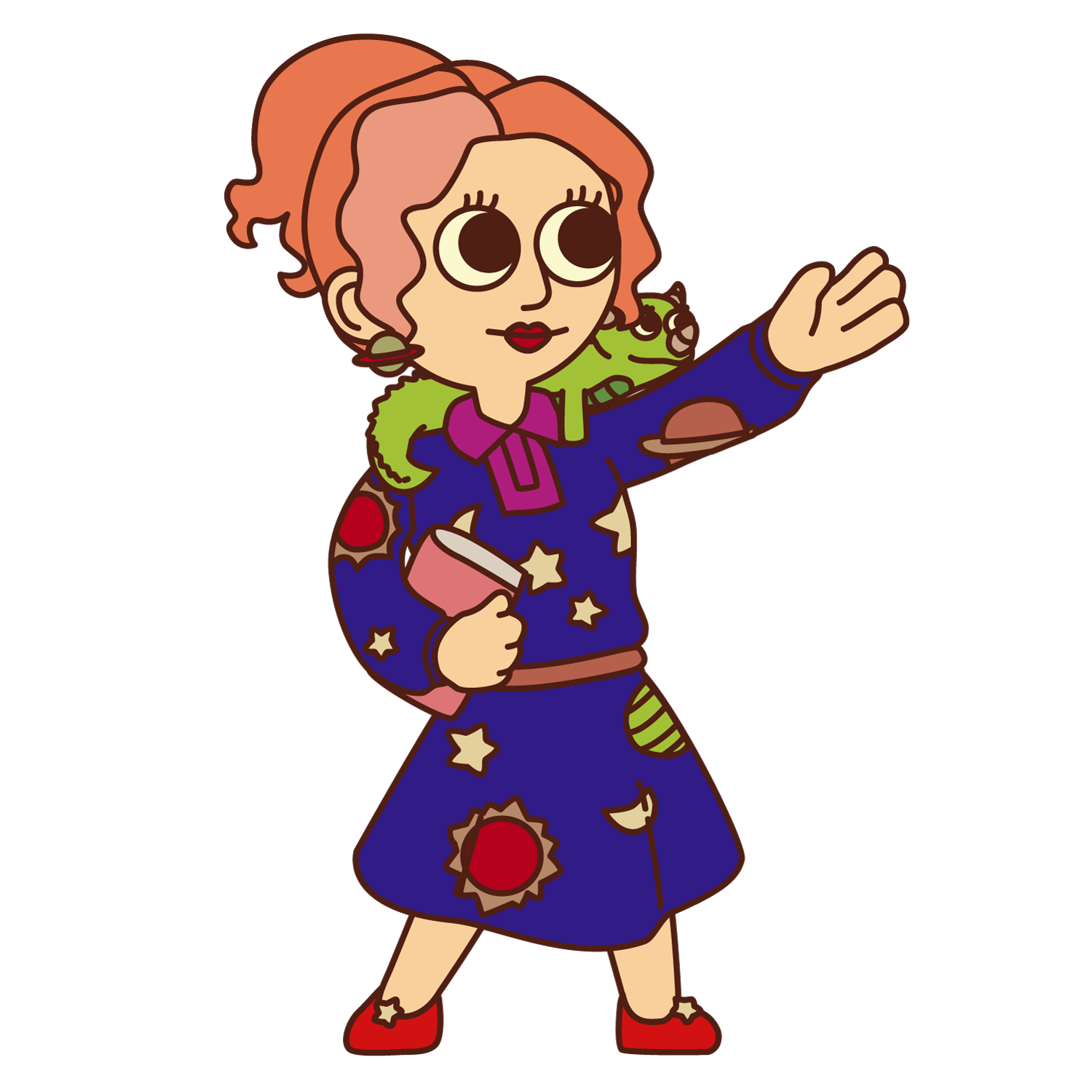 Frizzle Vinyl Sticker