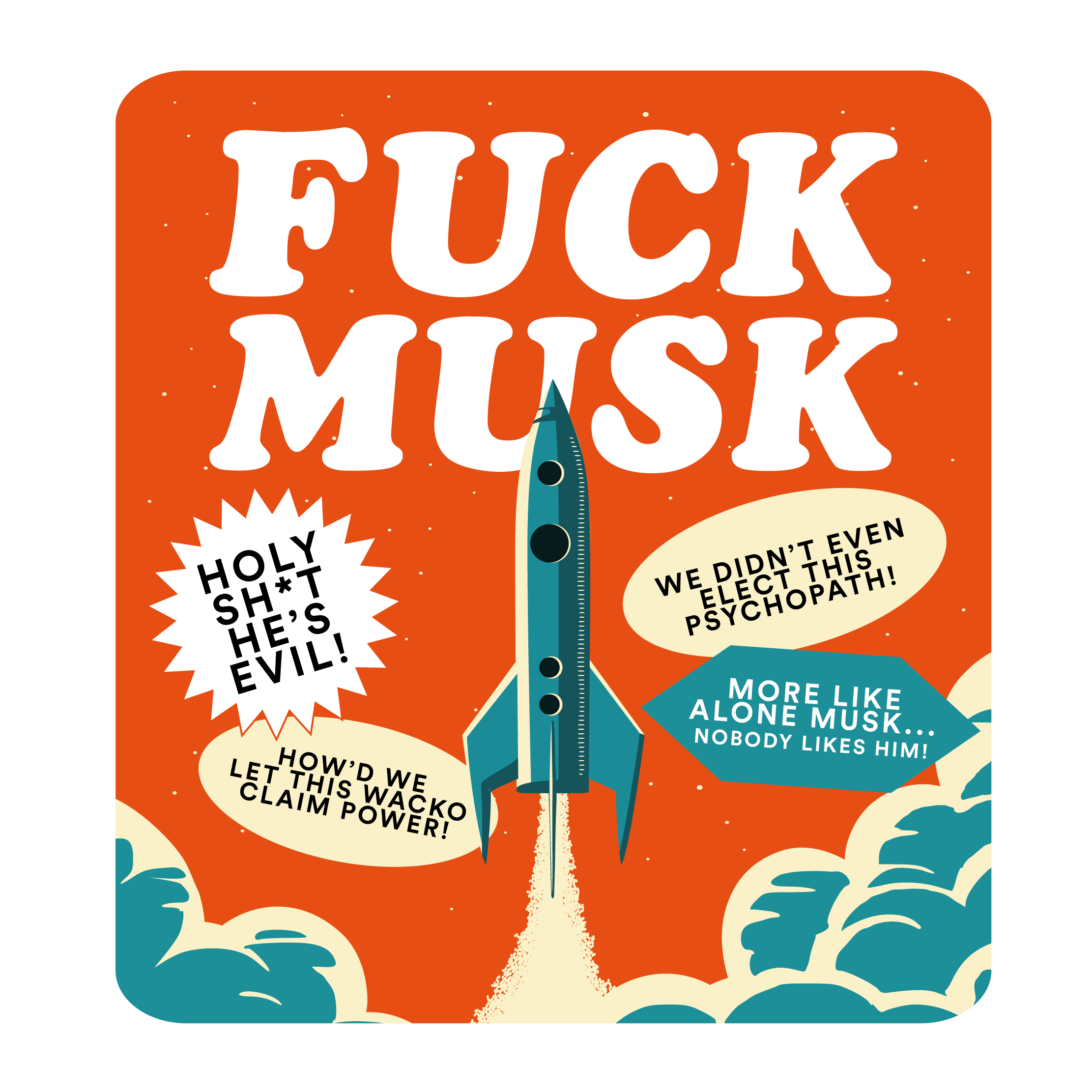 Fuck Musk Vinyl Sticker