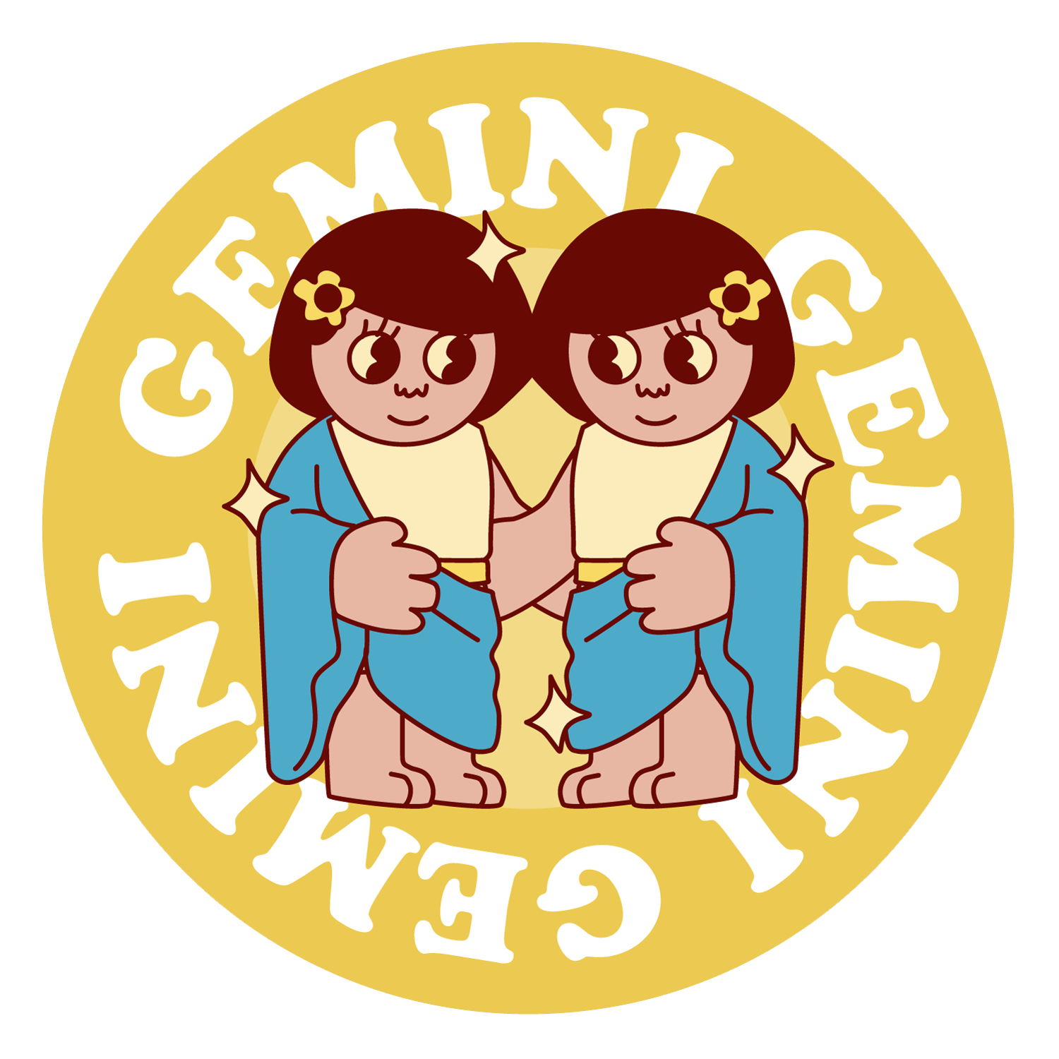 Gemini Astrology Vinyl Sticker