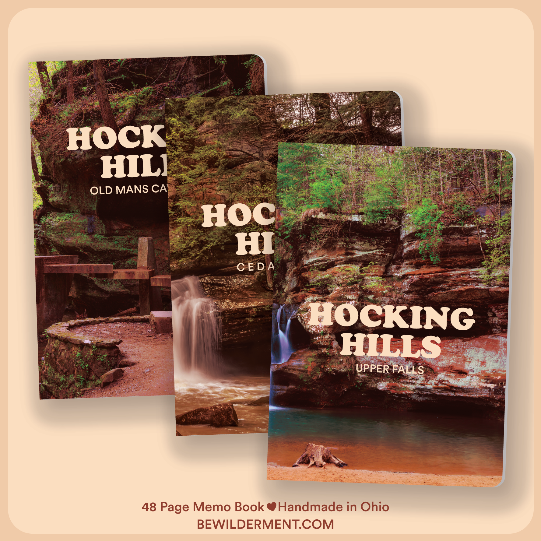 Hocking Hills Memo Journal 3-Pack