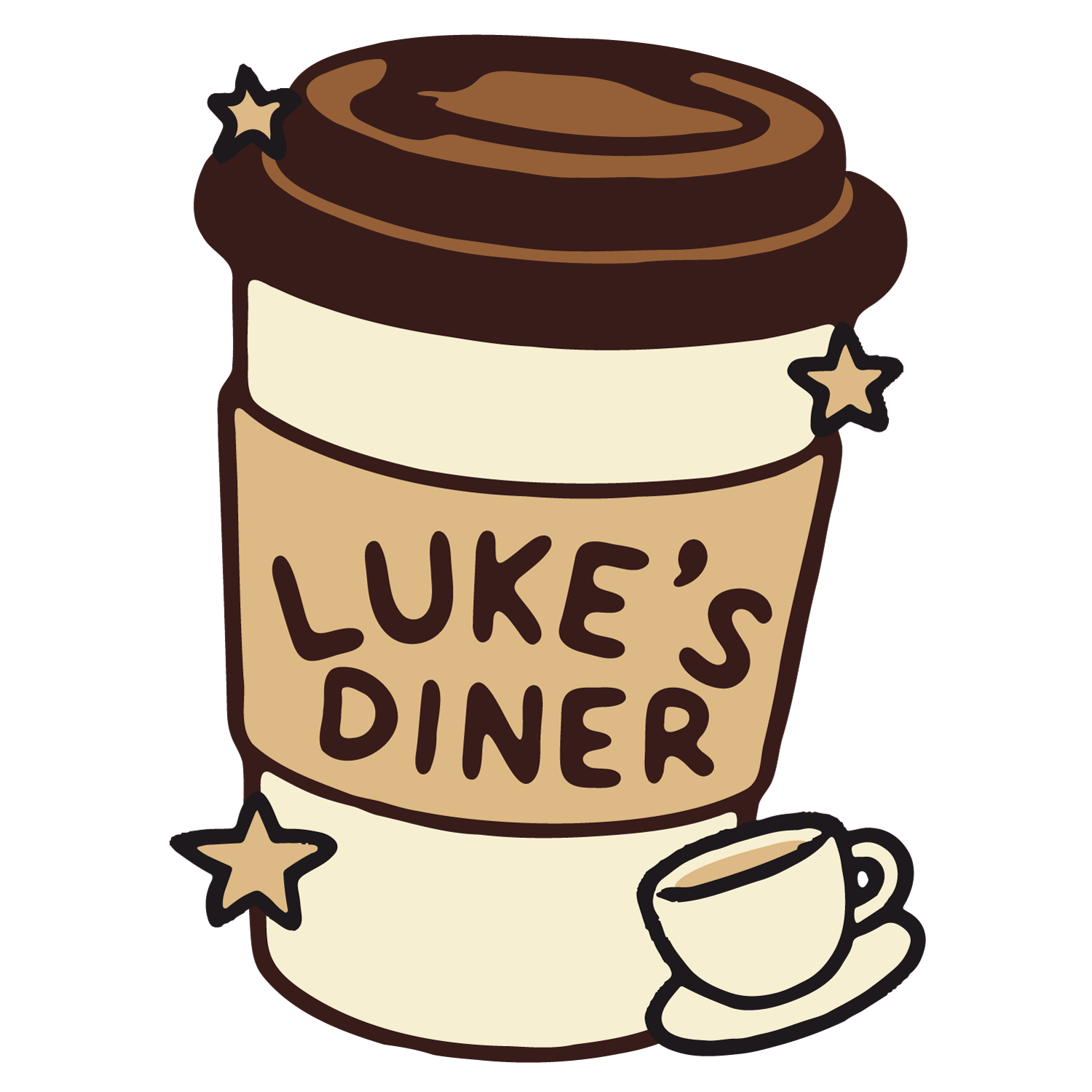 Luke's Diner Vinyl Sticker