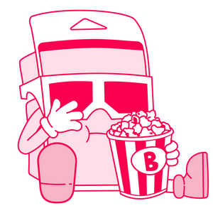 Wilder enjoying popcorn while reading the reviews