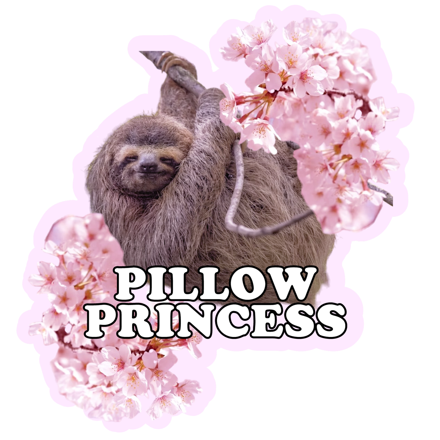 Pillow Princess Vinyl Sticker