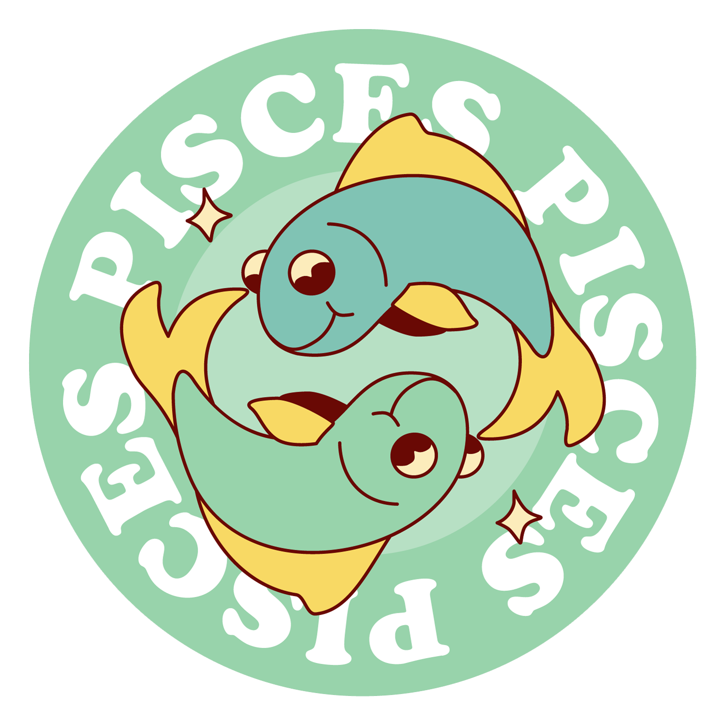 Pisces Astrology Vinyl Sticker