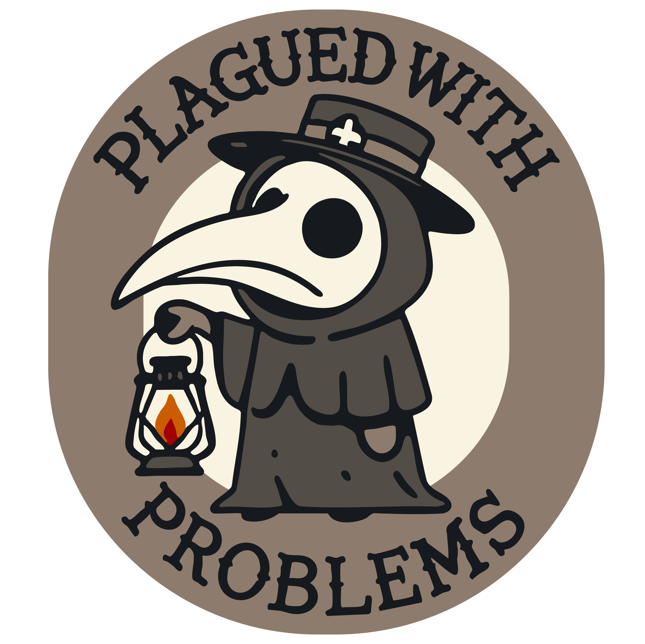 Plagued with Problems Vinyl Sticker