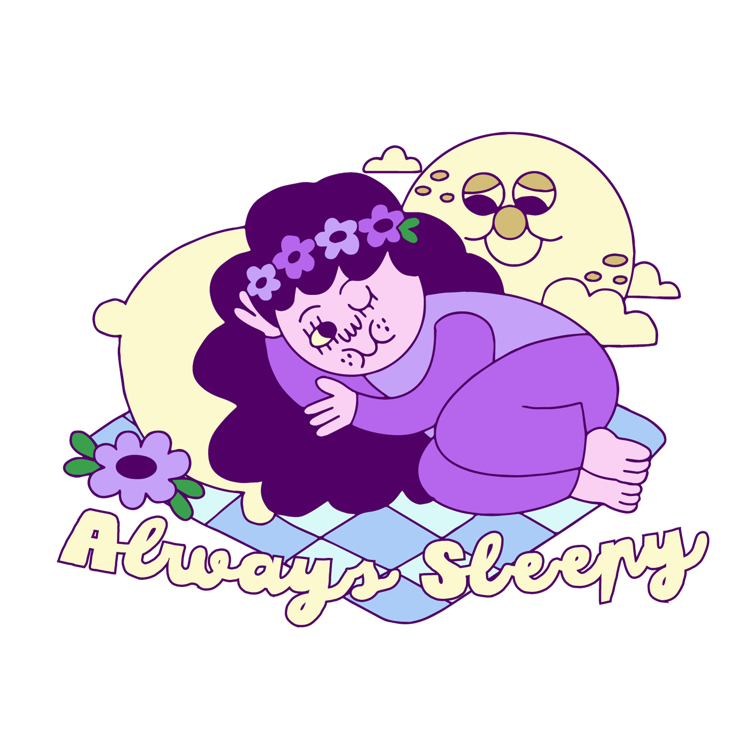 Always Sleepy Vinyl Sticker