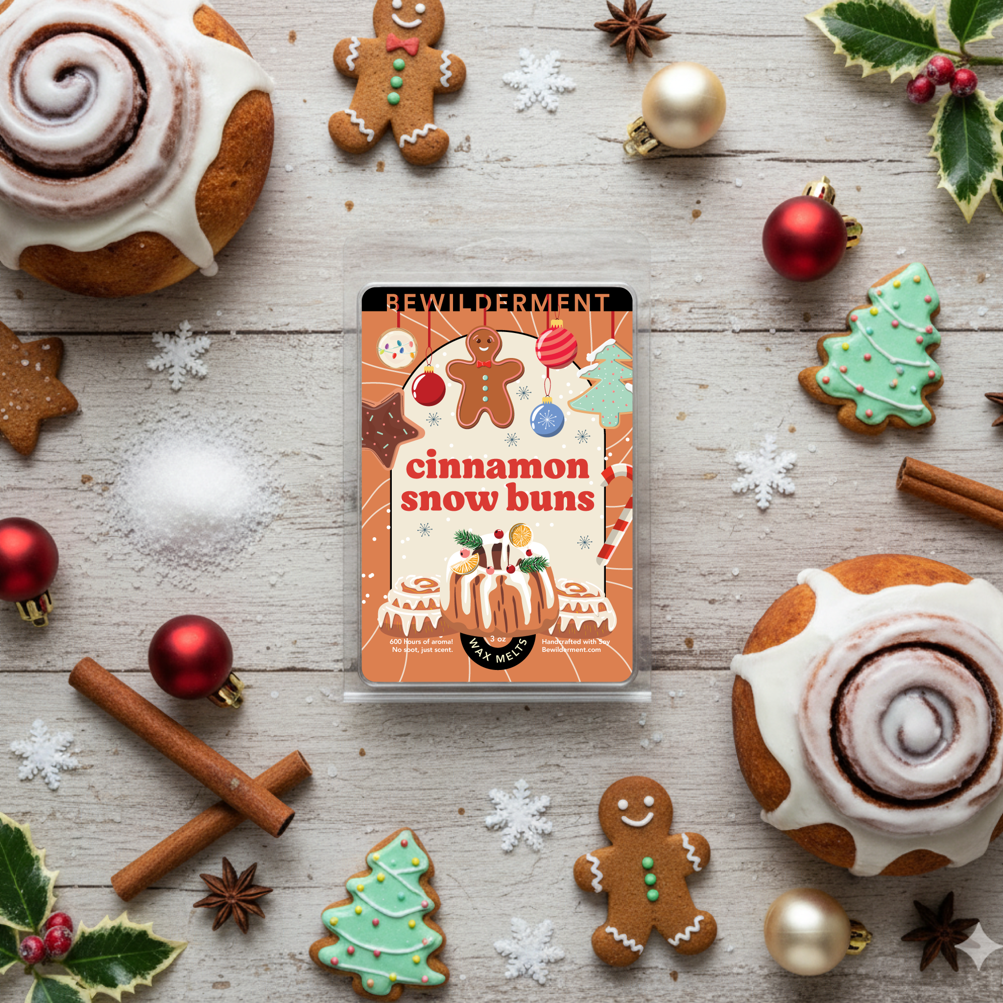 Cinnamon Snow Buns Wax Melts