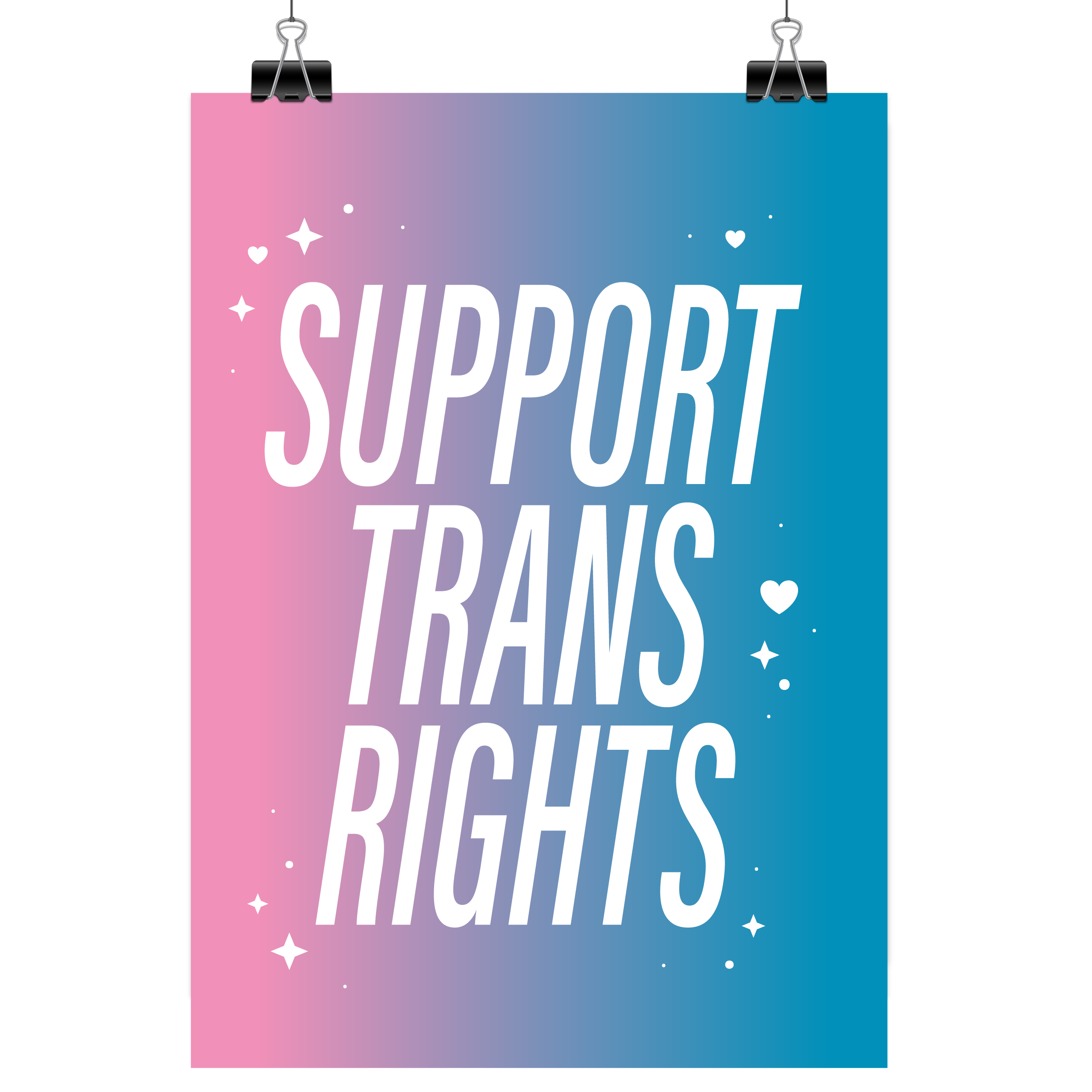 Support Trans Rights - Art Print