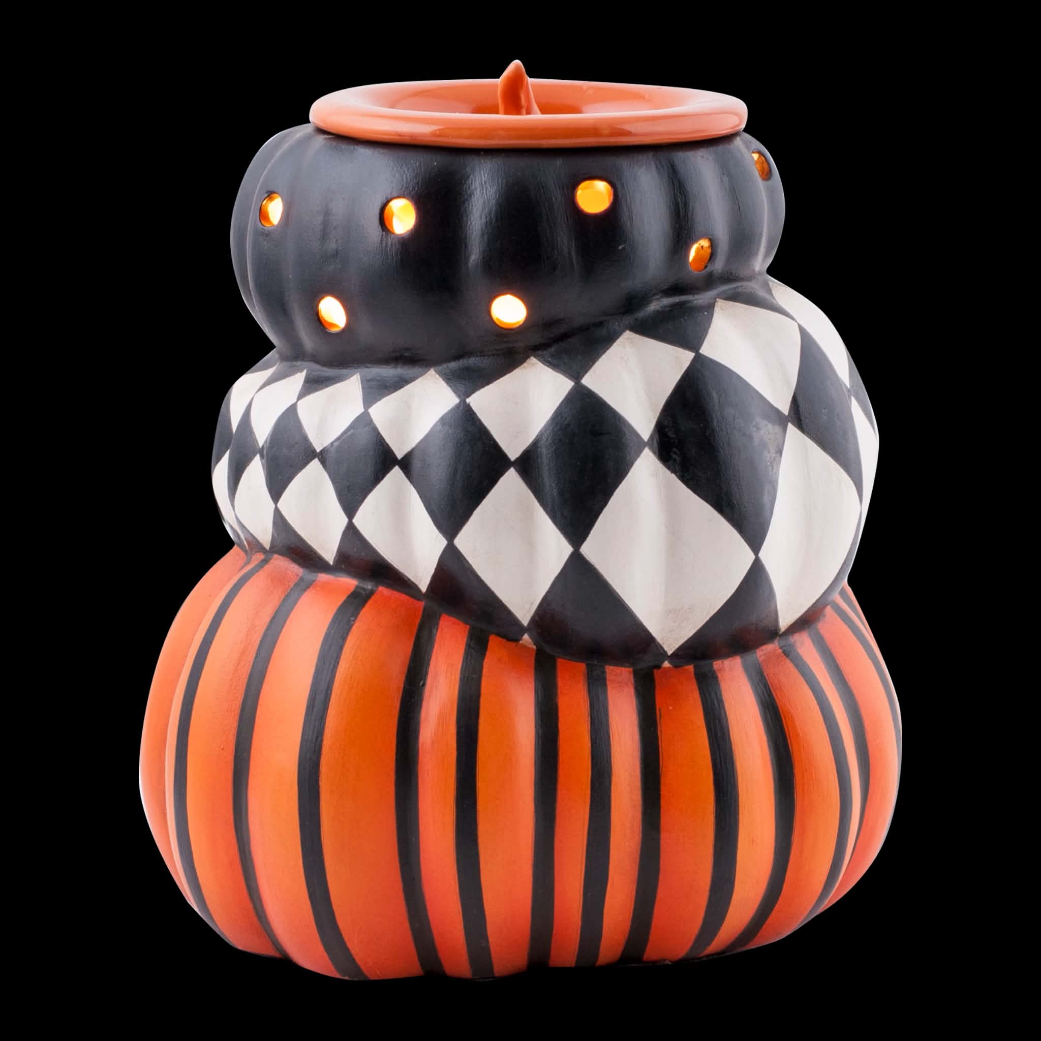 Stacked Pumpkins Electric Wax Warmer with Bulb
