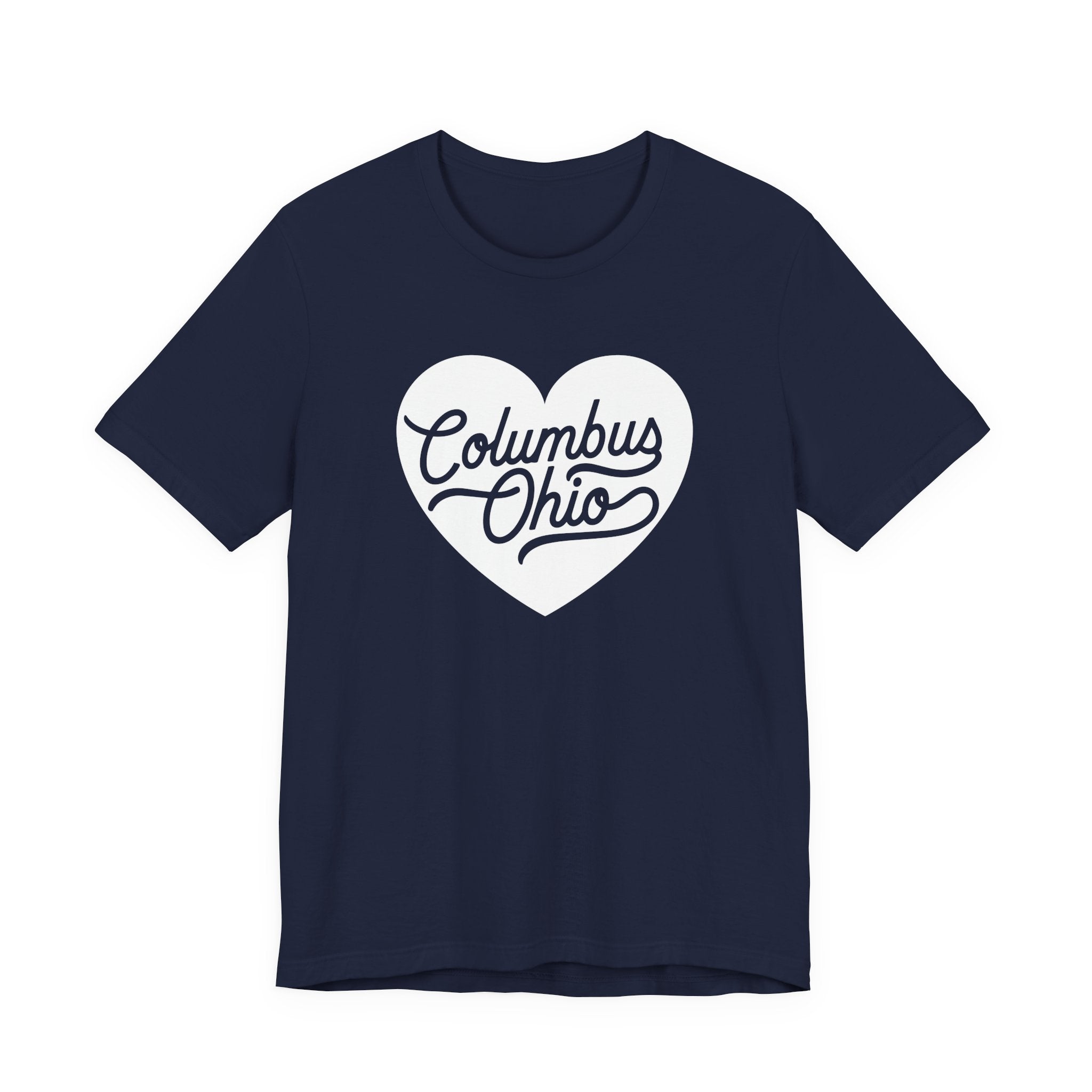 Columbus Ohio Heart T-Shirt - White