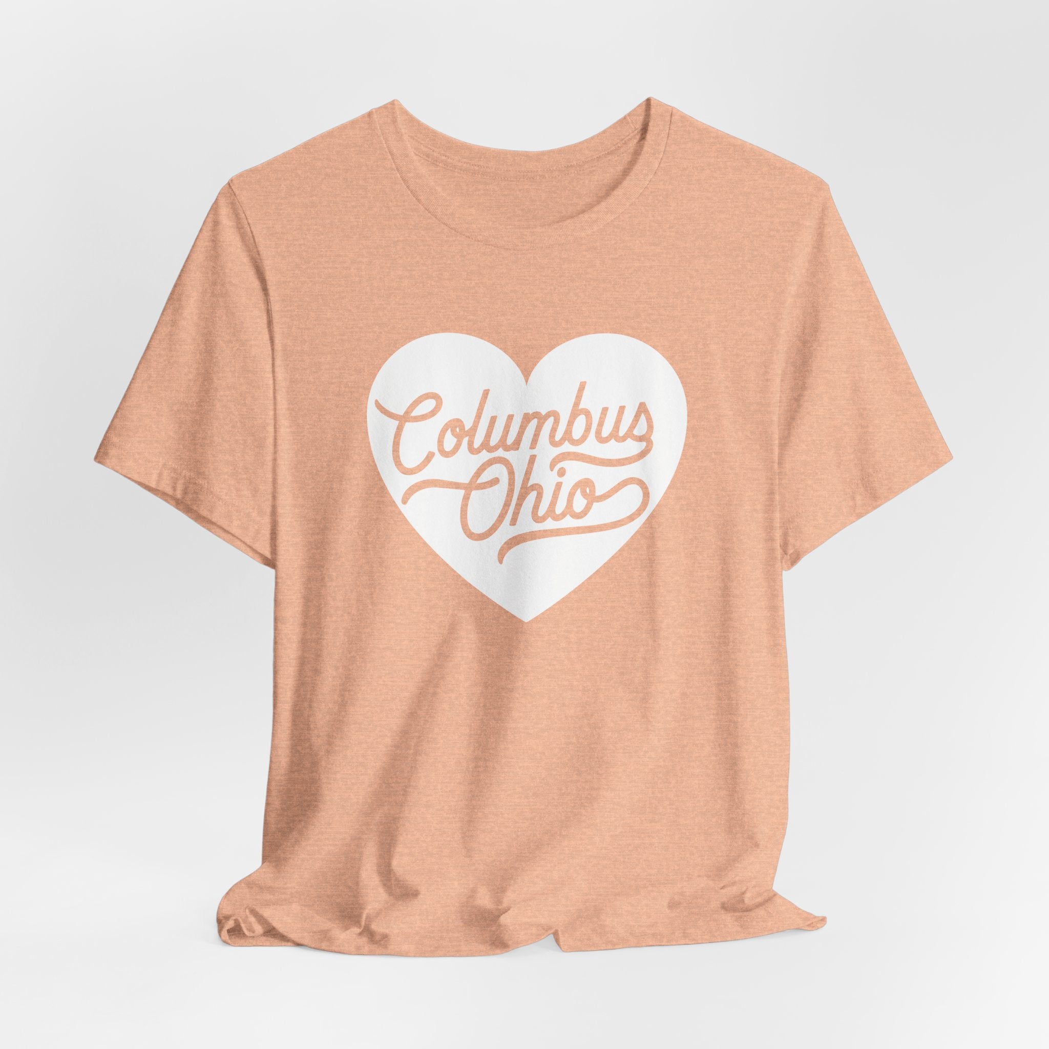 Columbus Ohio Heart T-Shirt - White