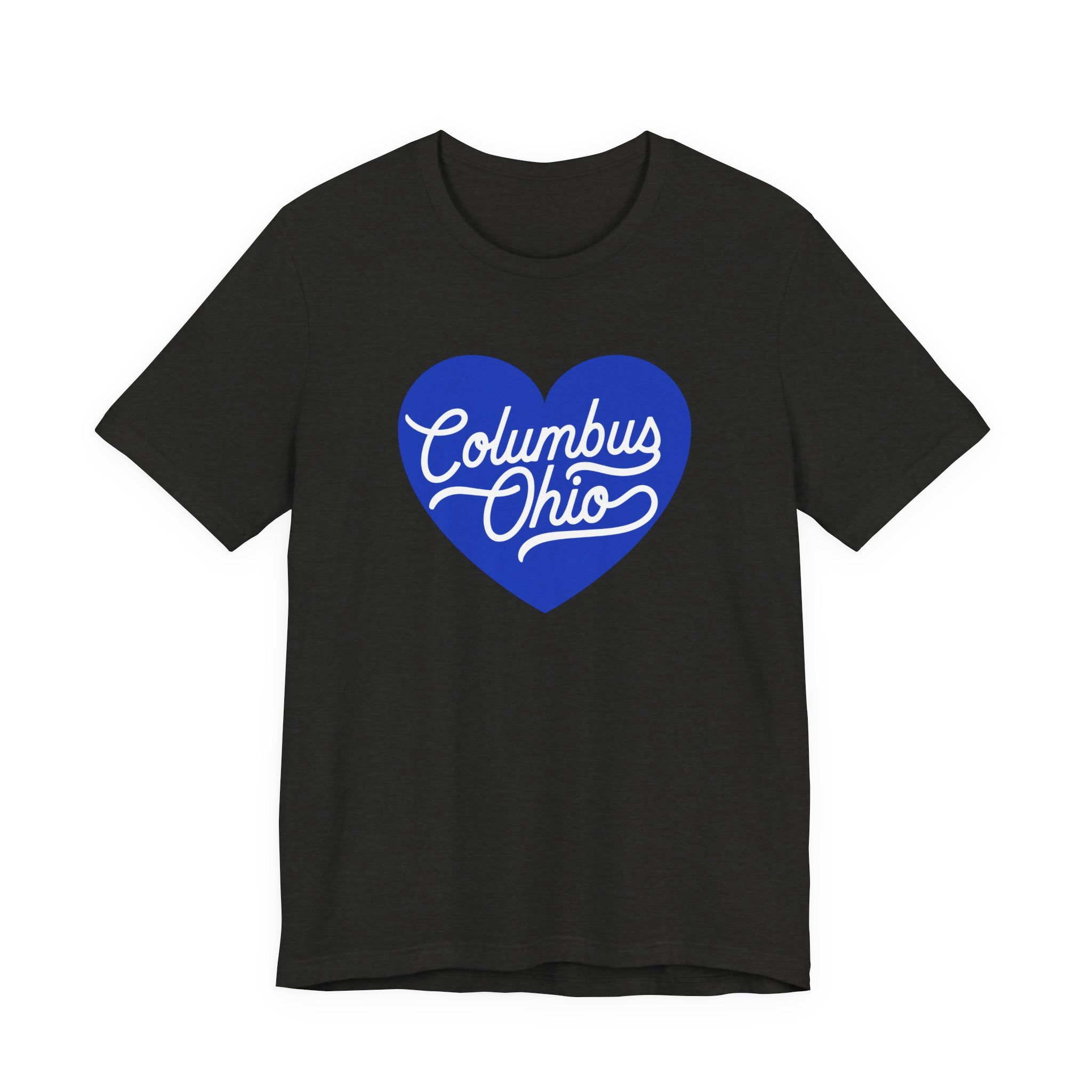 Blue Columbus Ohio Heart - T-Shirt