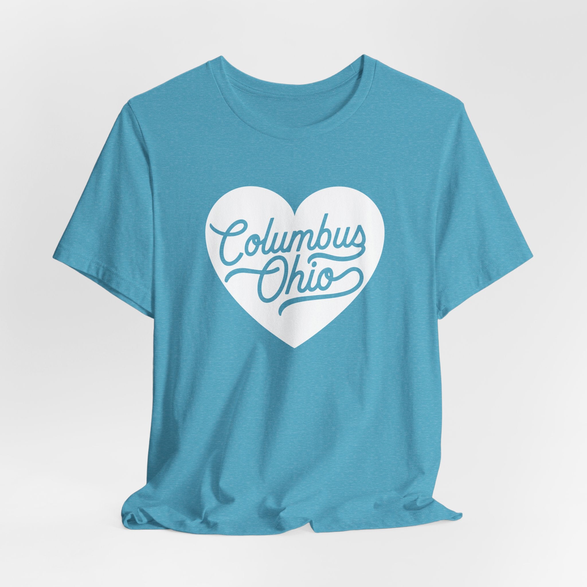 Columbus Ohio Heart T-Shirt - White