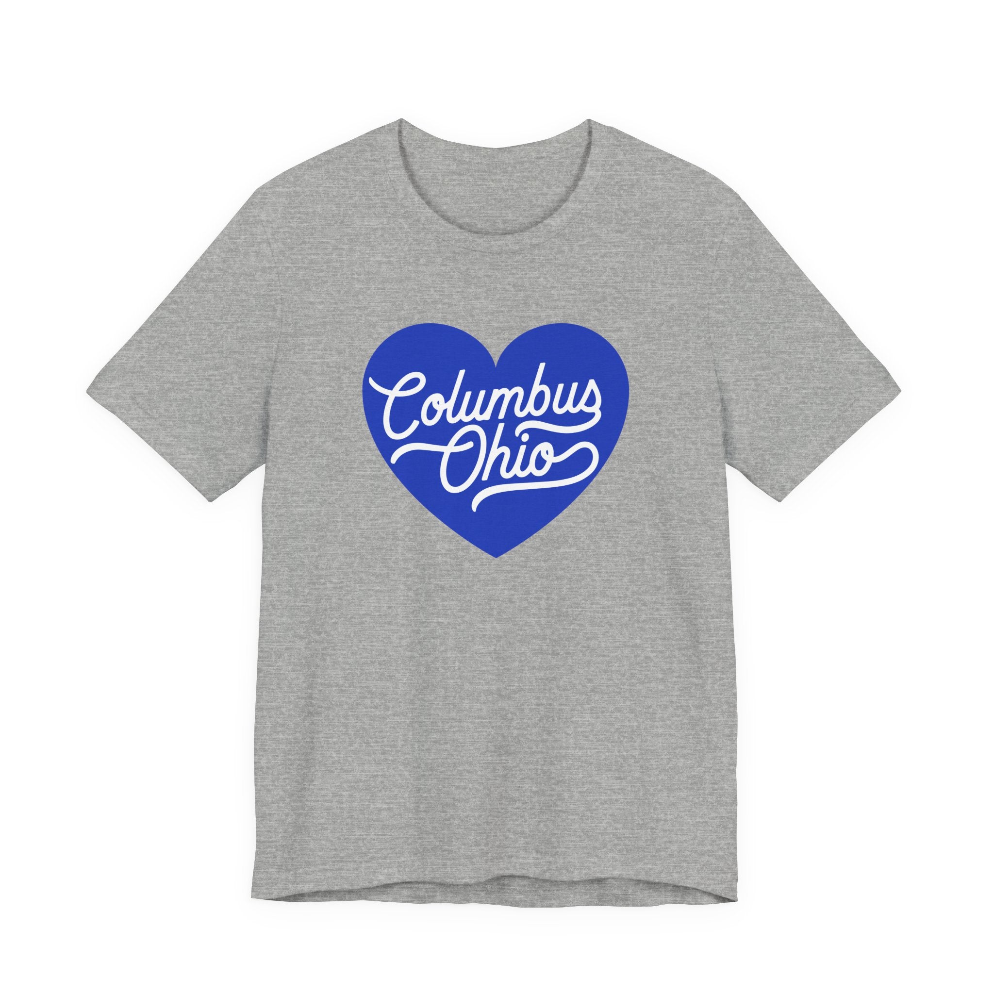 Blue Columbus Ohio Heart - T-Shirt