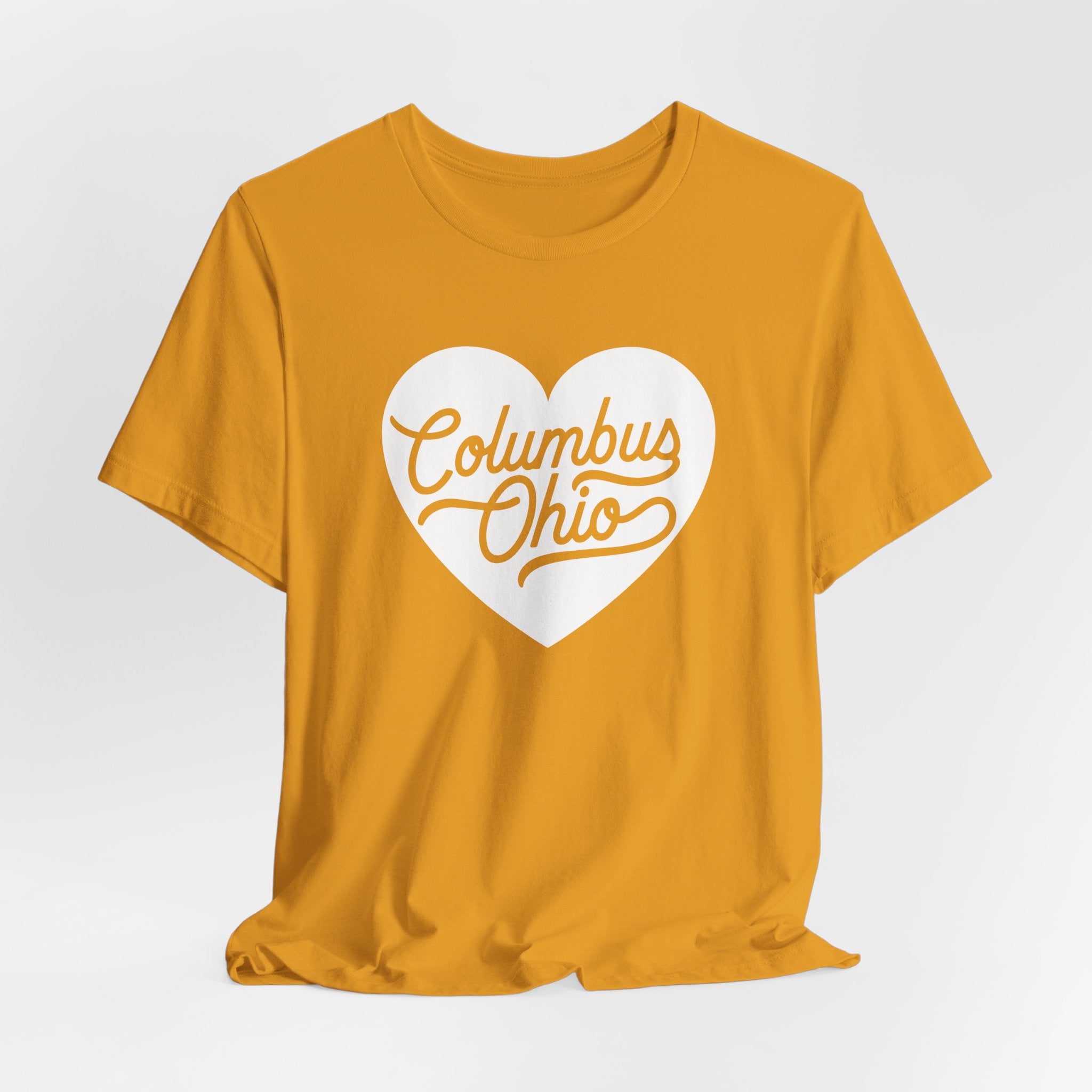 Columbus Ohio Heart T-Shirt - White