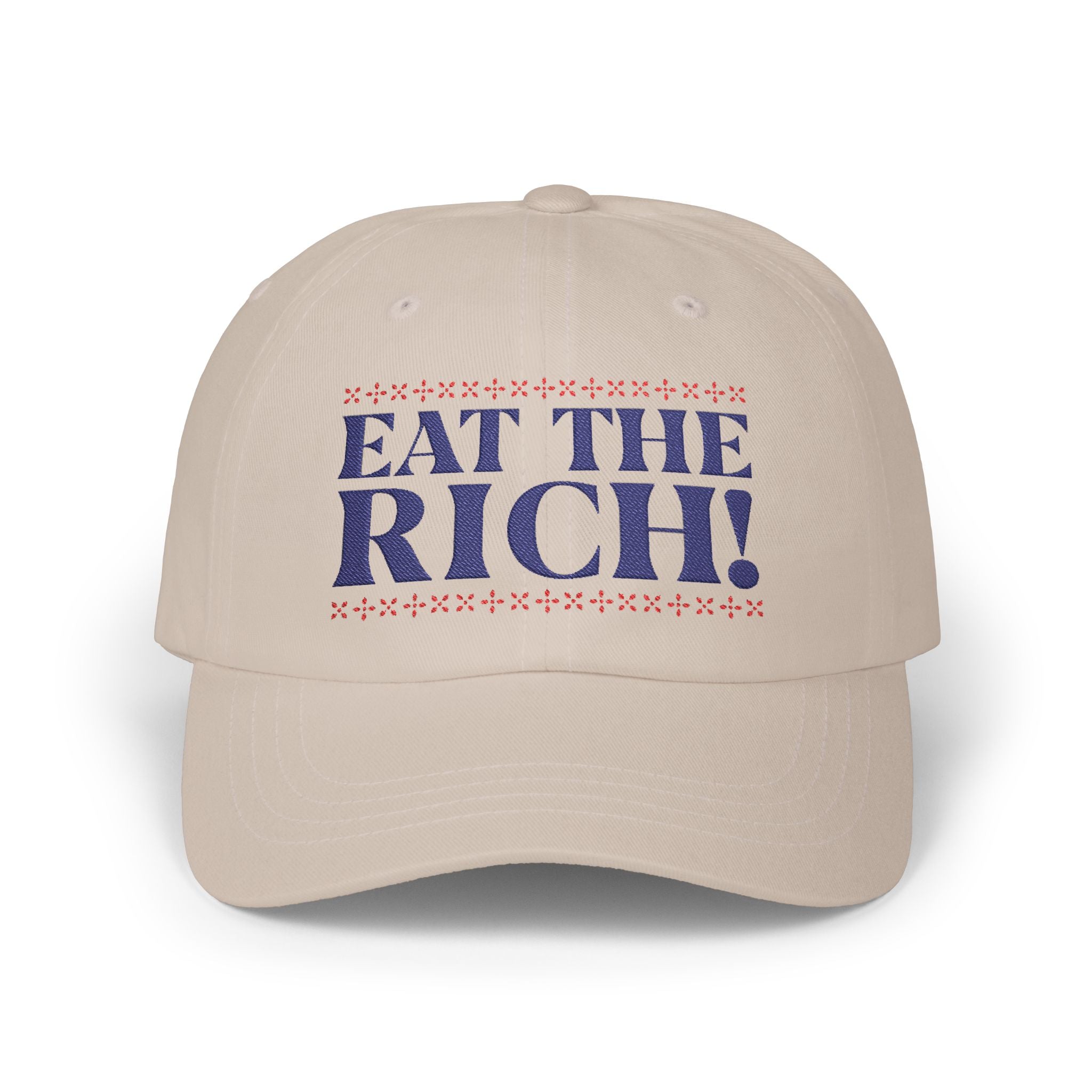 Eat The Rich Dad Cap — Vintage Protest Baseball Hat