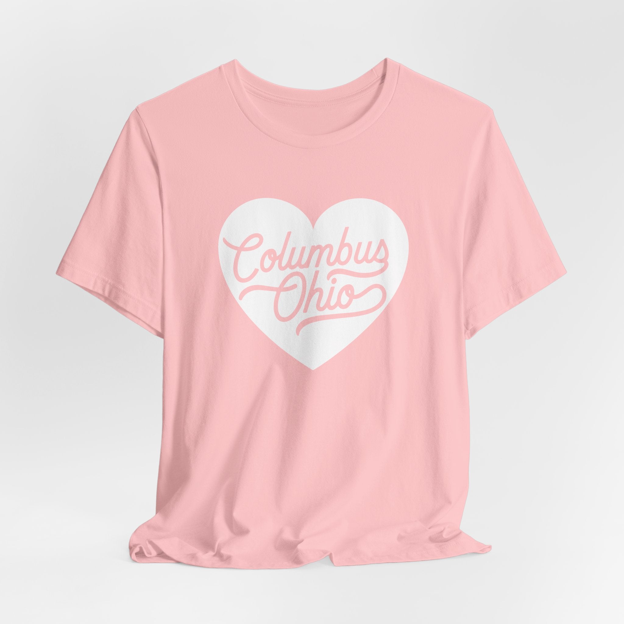 Columbus Ohio Heart T-Shirt - White
