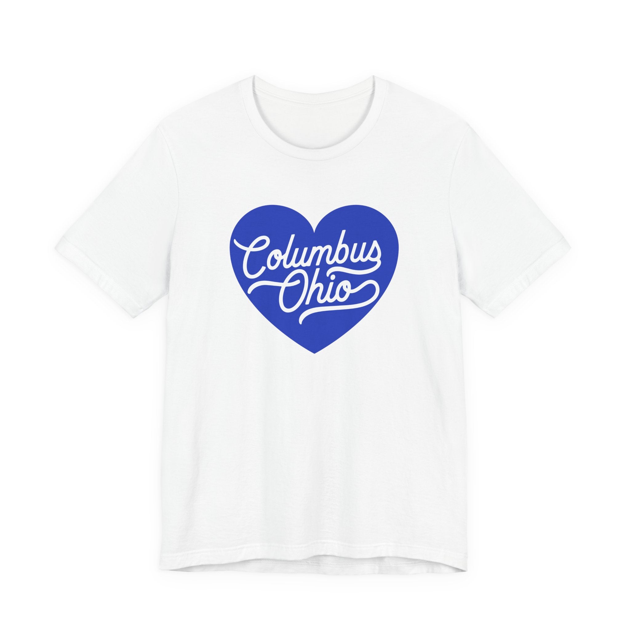 Blue Columbus Ohio Heart - T-Shirt