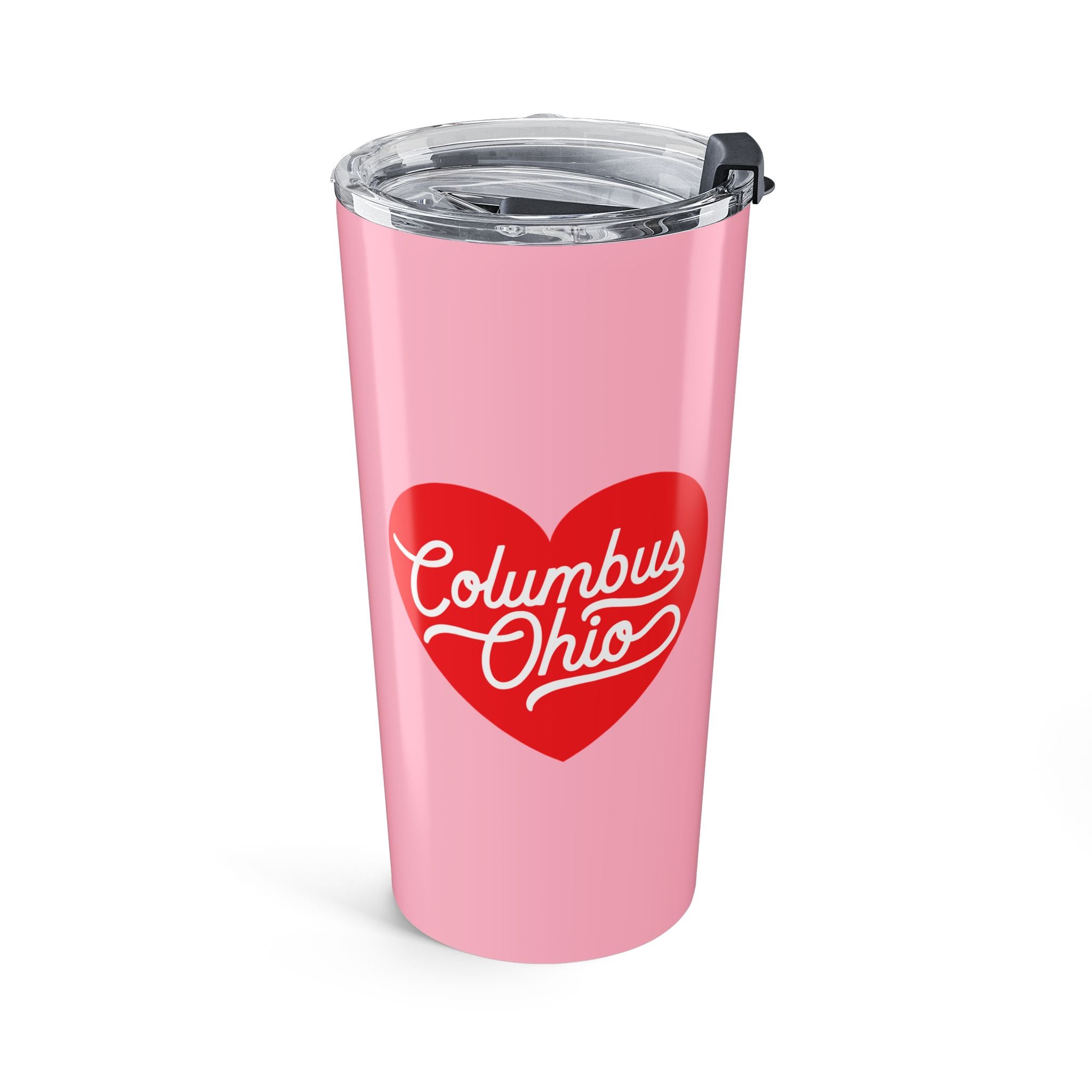 Columbus Pink 20oz Travel Tumbler — Steel Coffee Mug