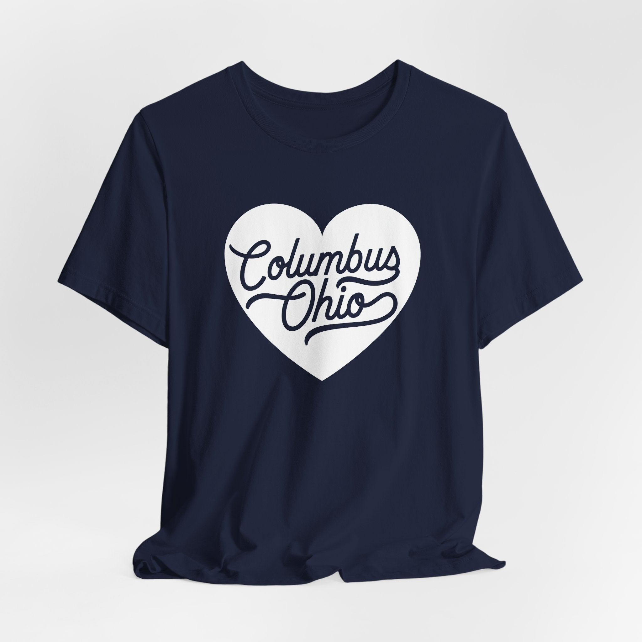 Columbus Ohio Heart T-Shirt - White