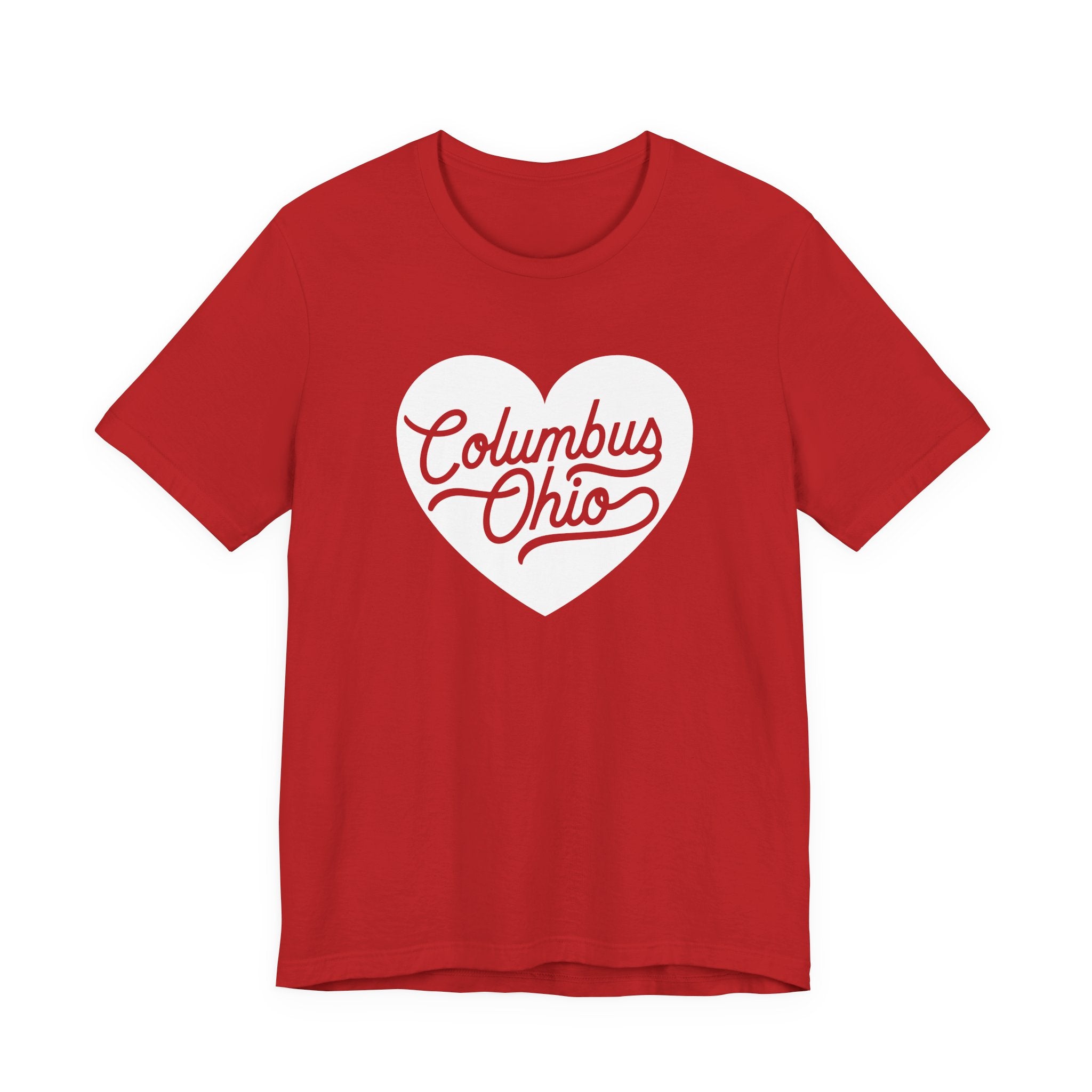 Columbus Ohio Heart T-Shirt - White