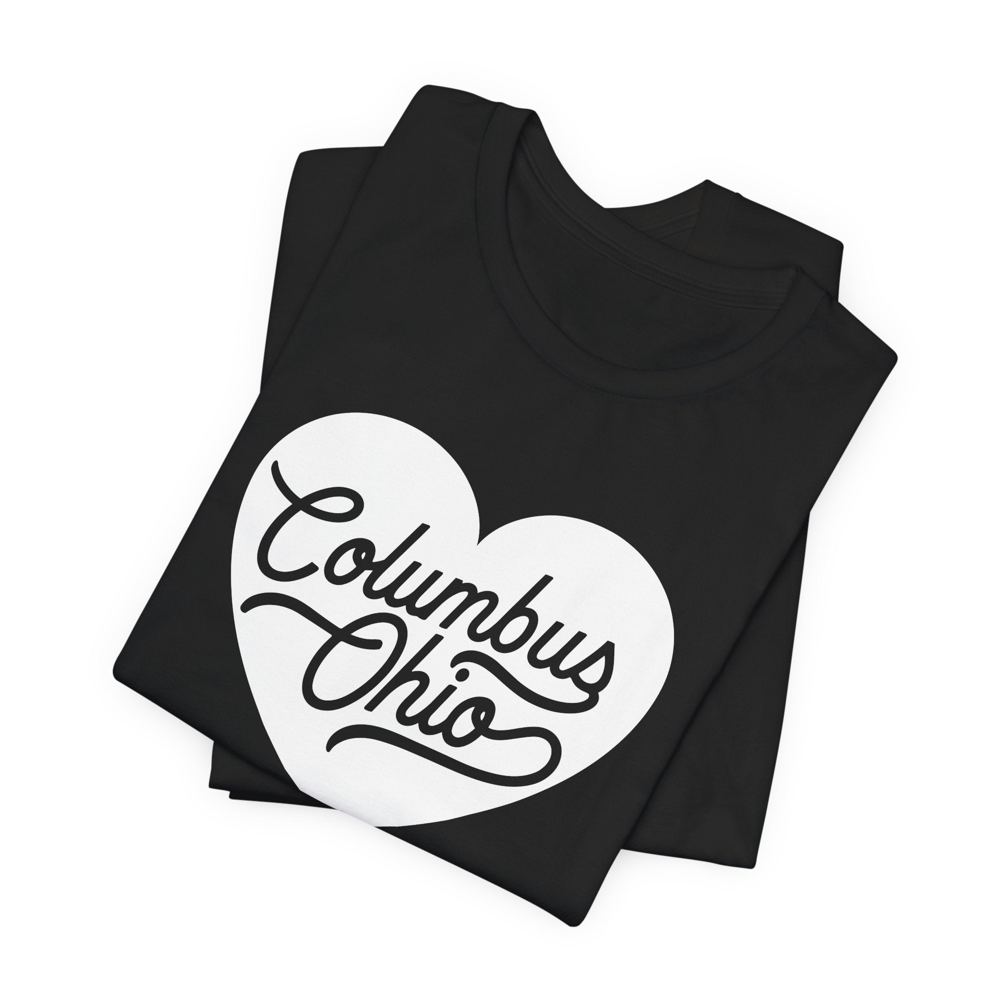 Columbus Ohio Heart T-Shirt - White
