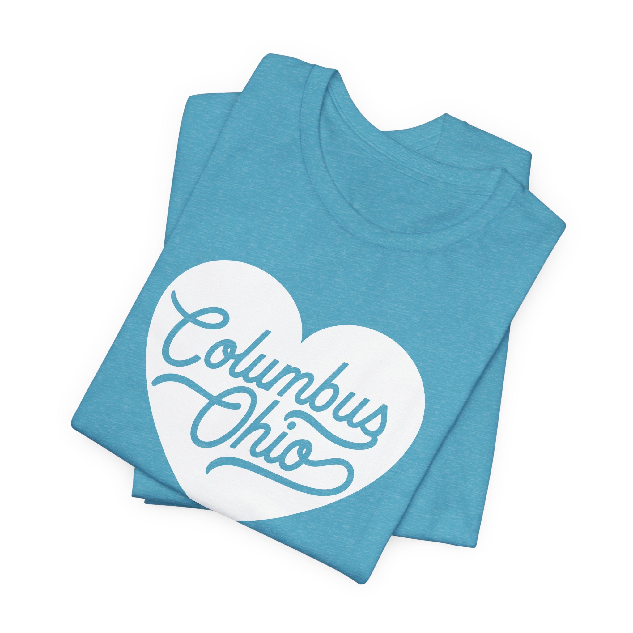 Columbus Ohio Heart T-Shirt - White