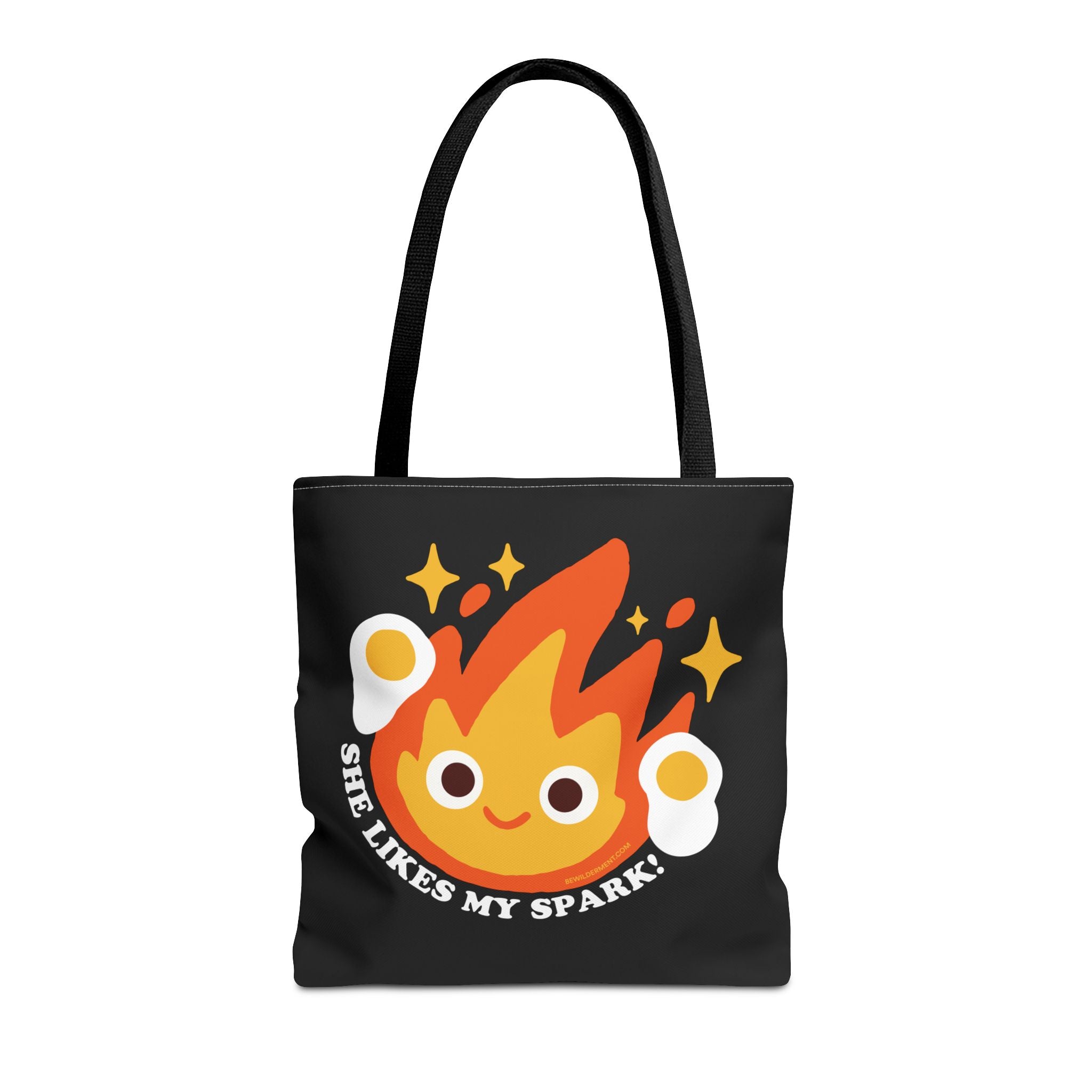 Calcifer - "She Likes My Spark!" — Tote Bag