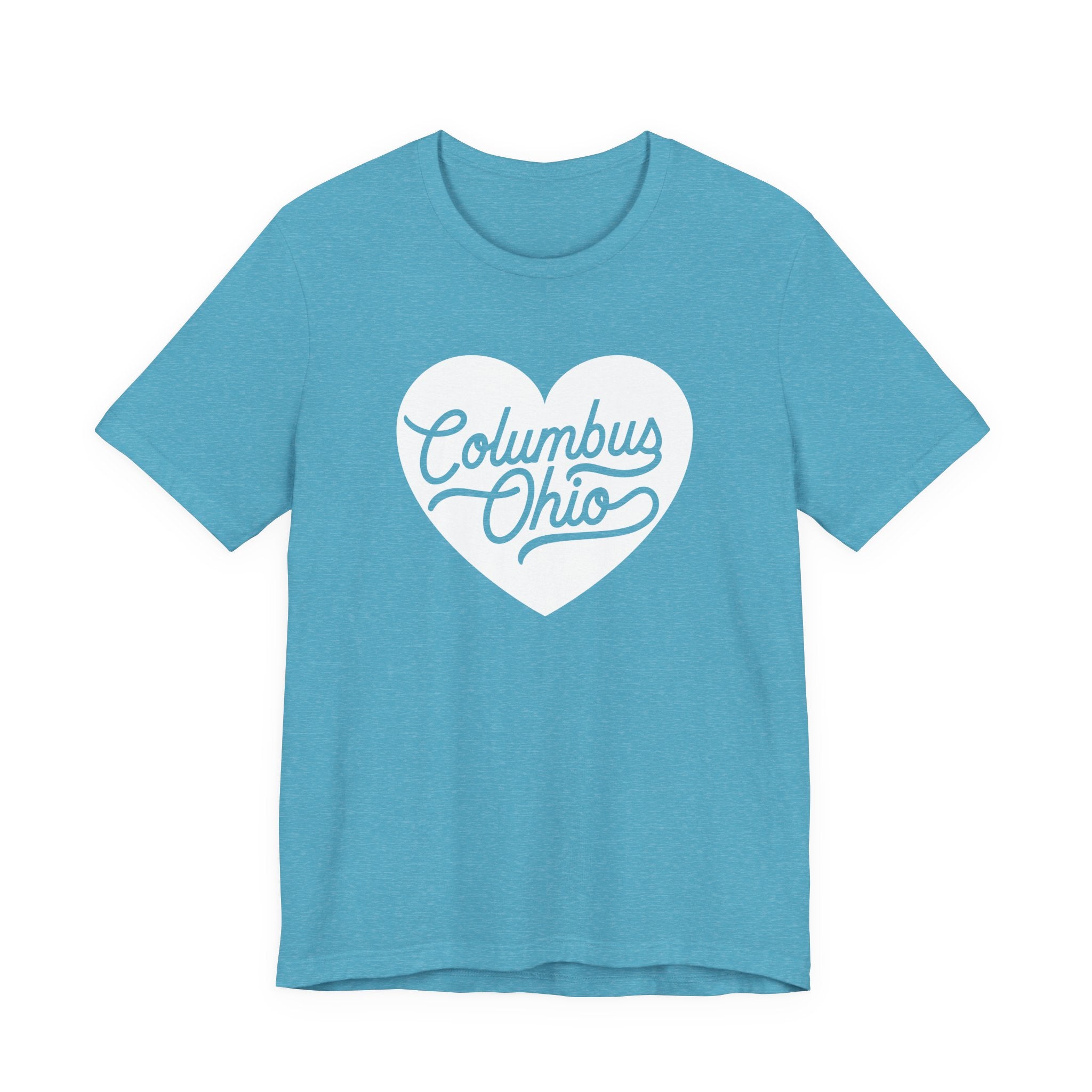 Columbus Ohio Heart T-Shirt - White